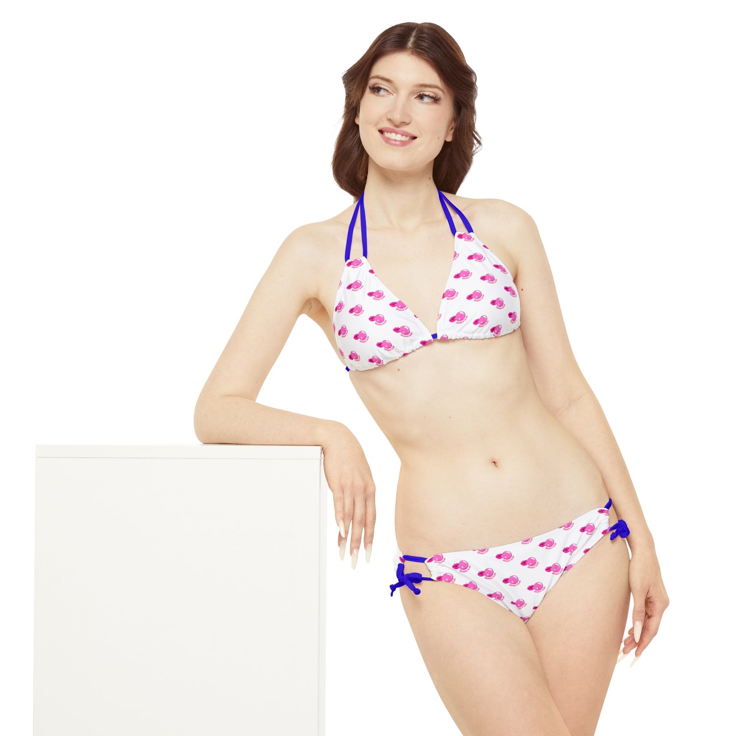 Bronco Babe - Bubblegum - Strappy Bikini Set