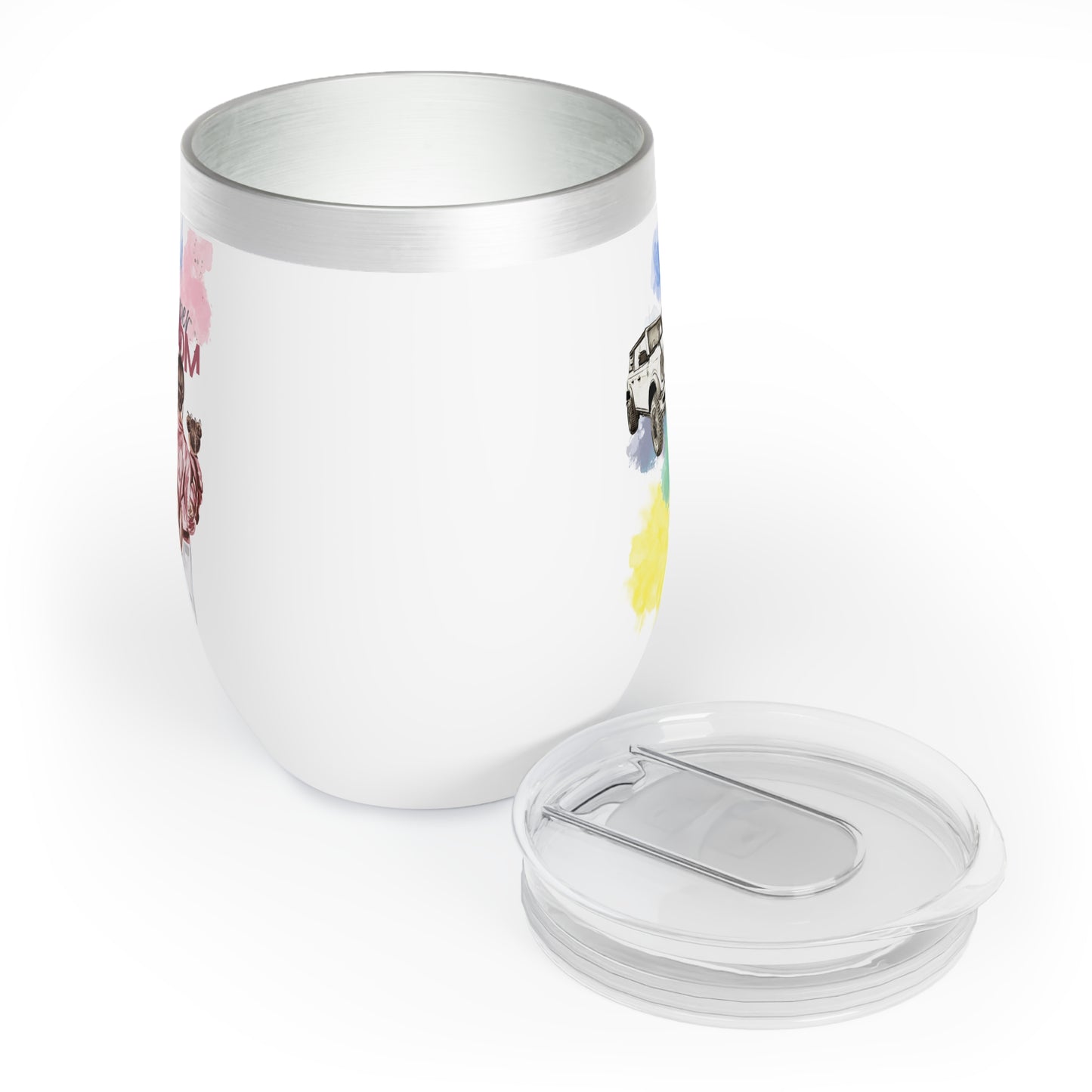 Bronco / Super MOM / Mom of Girls - Chill Wine Tumbler