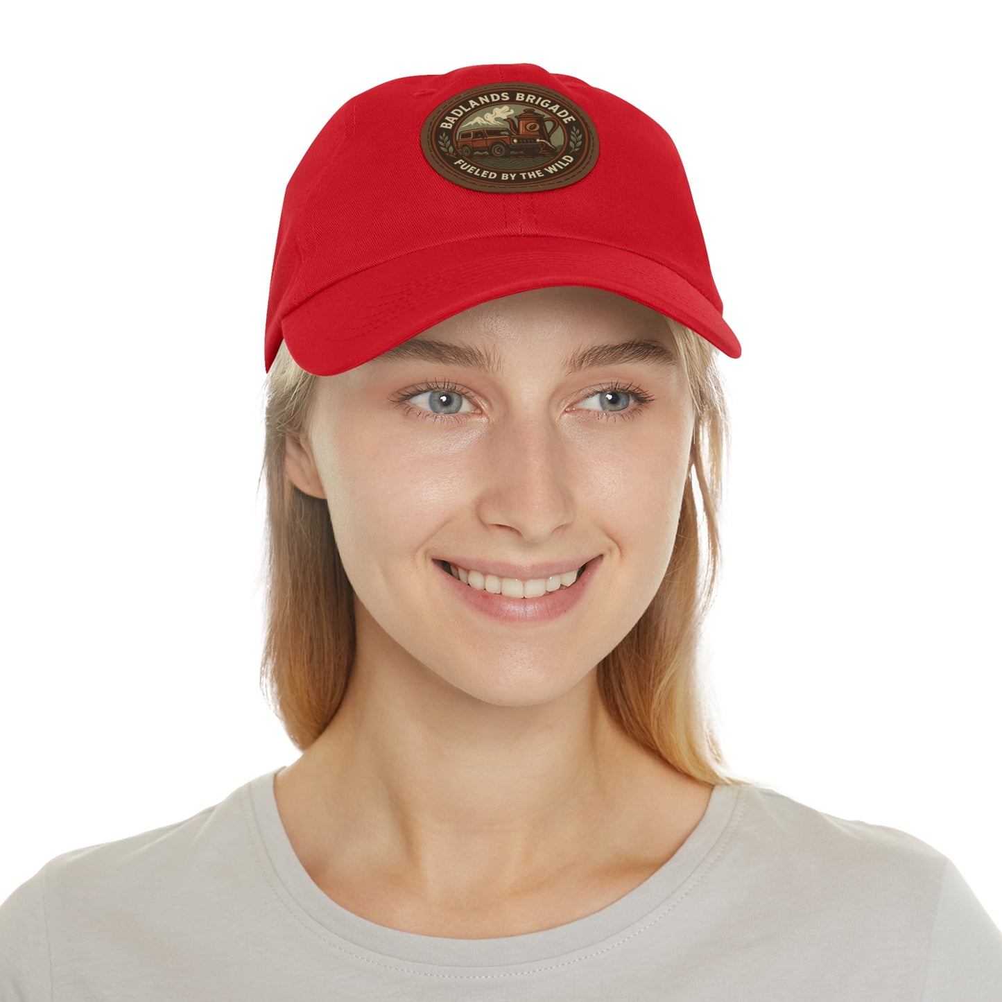 Fueled by the Wild - Badlands Brigade, Dad Hat with Leather Patch