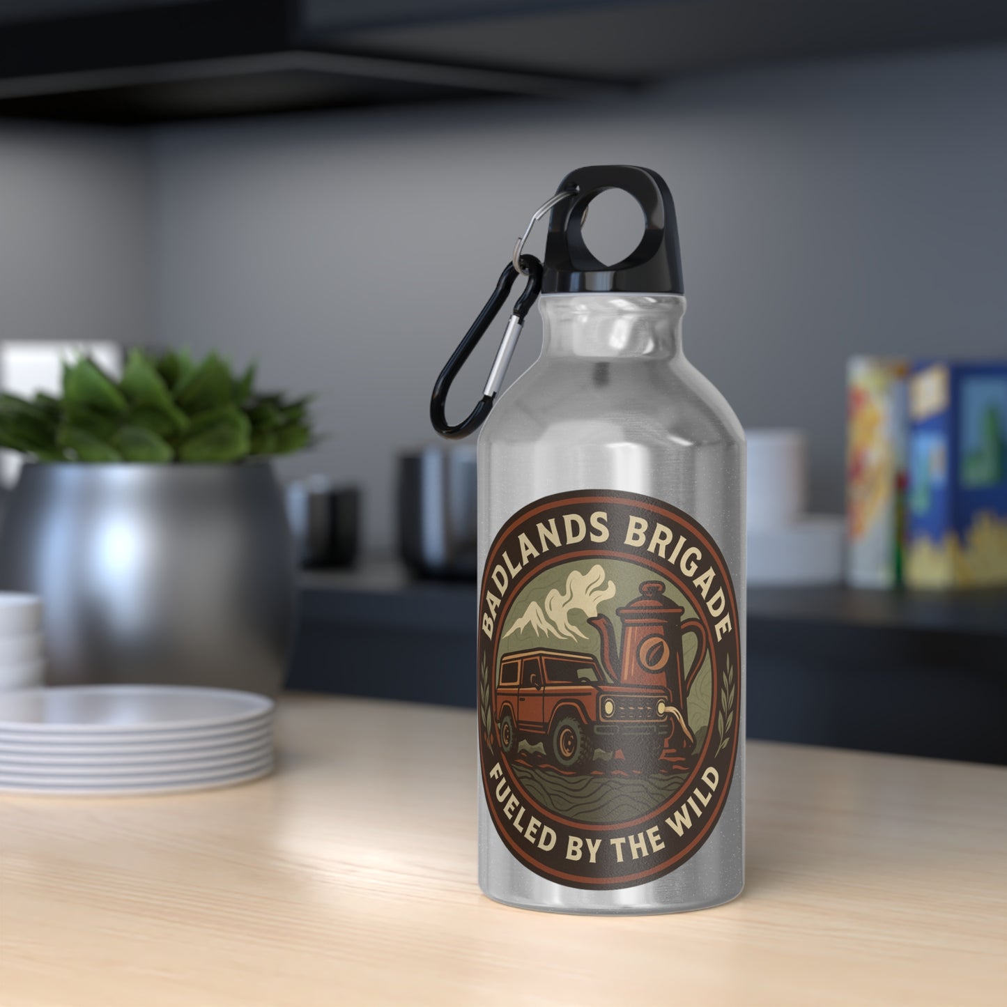 Fueled by the Wild - Badlands Brigade, Oregon Adventure Sport Bottle