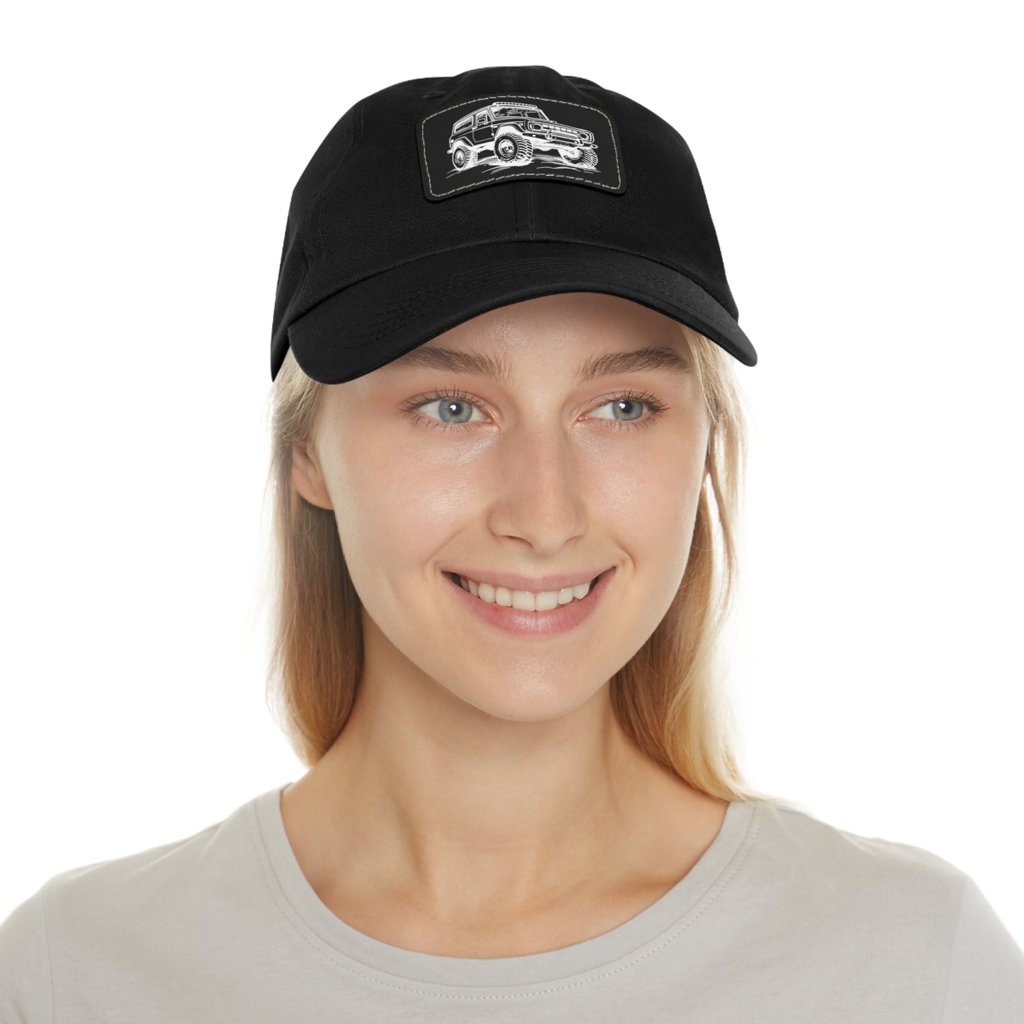 Off-Road Dad Hat with Leather Patch
