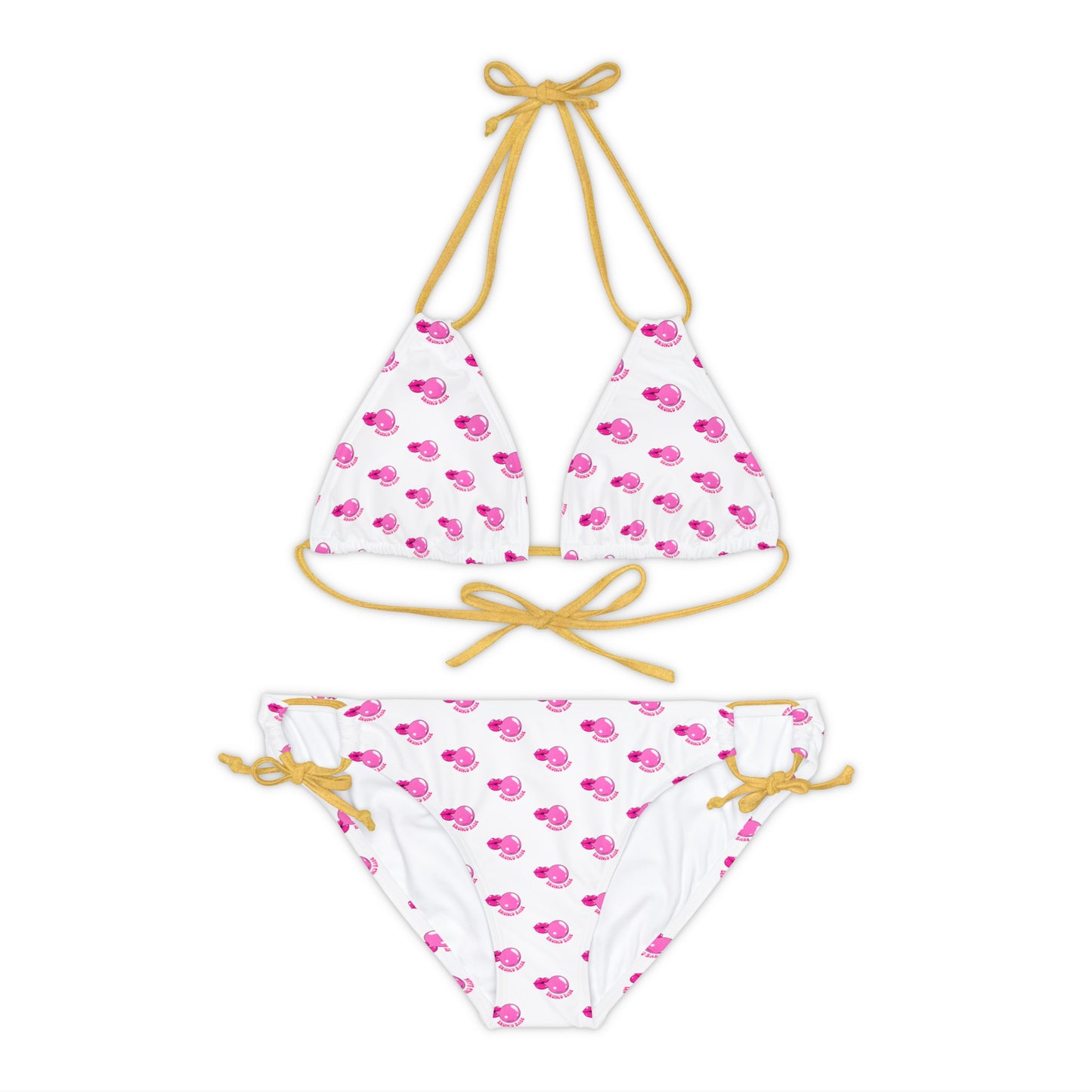 Bronco Babe - Bubblegum - Strappy Bikini Set