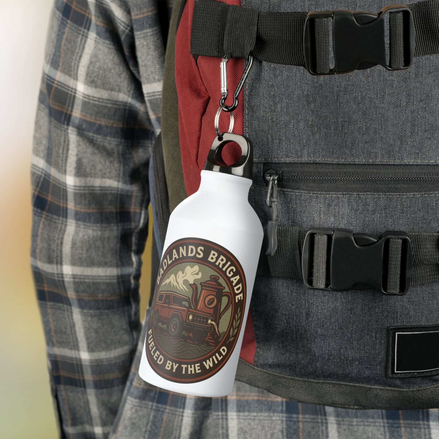 Fueled by the Wild - Badlands Brigade, Oregon Adventure Sport Bottle