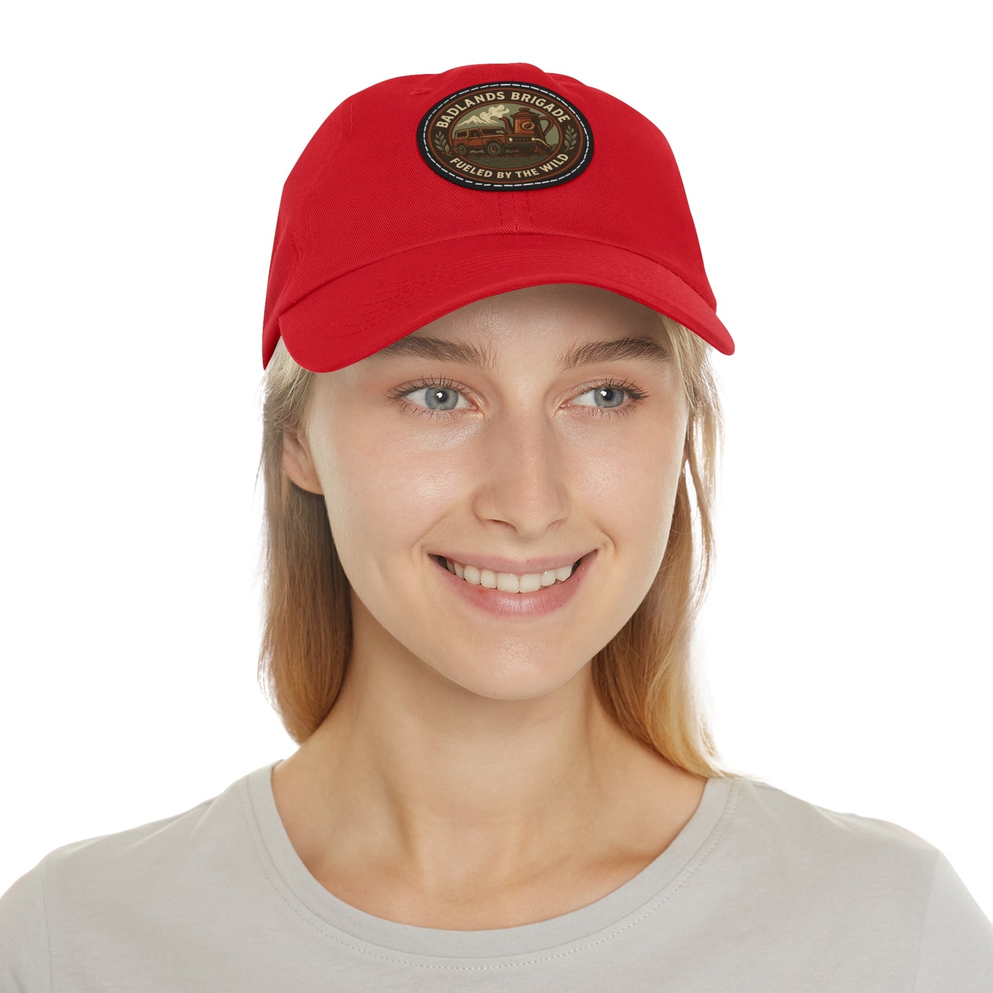 Fueled by the Wild - Badlands Brigade, Dad Hat with Leather Patch