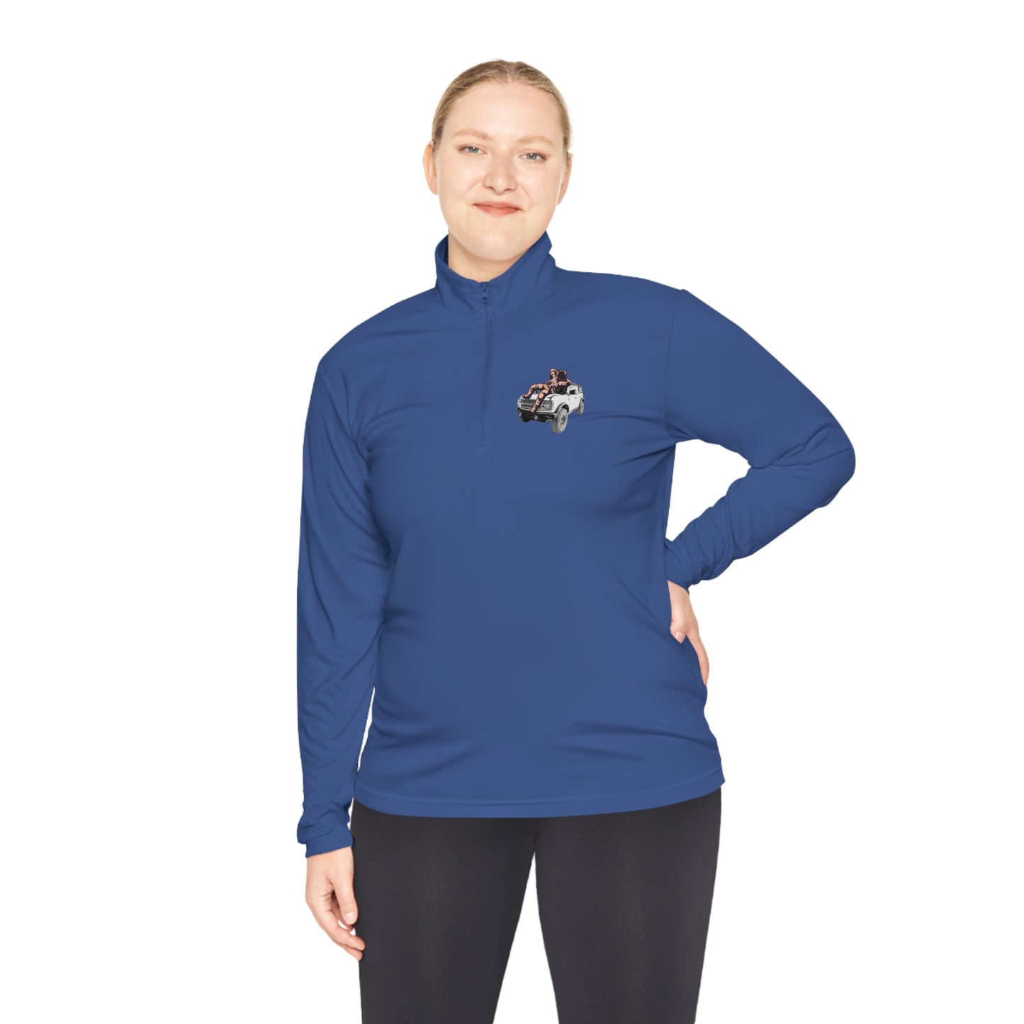 Space Bronco - Unisex Quarter-Zip Pullover