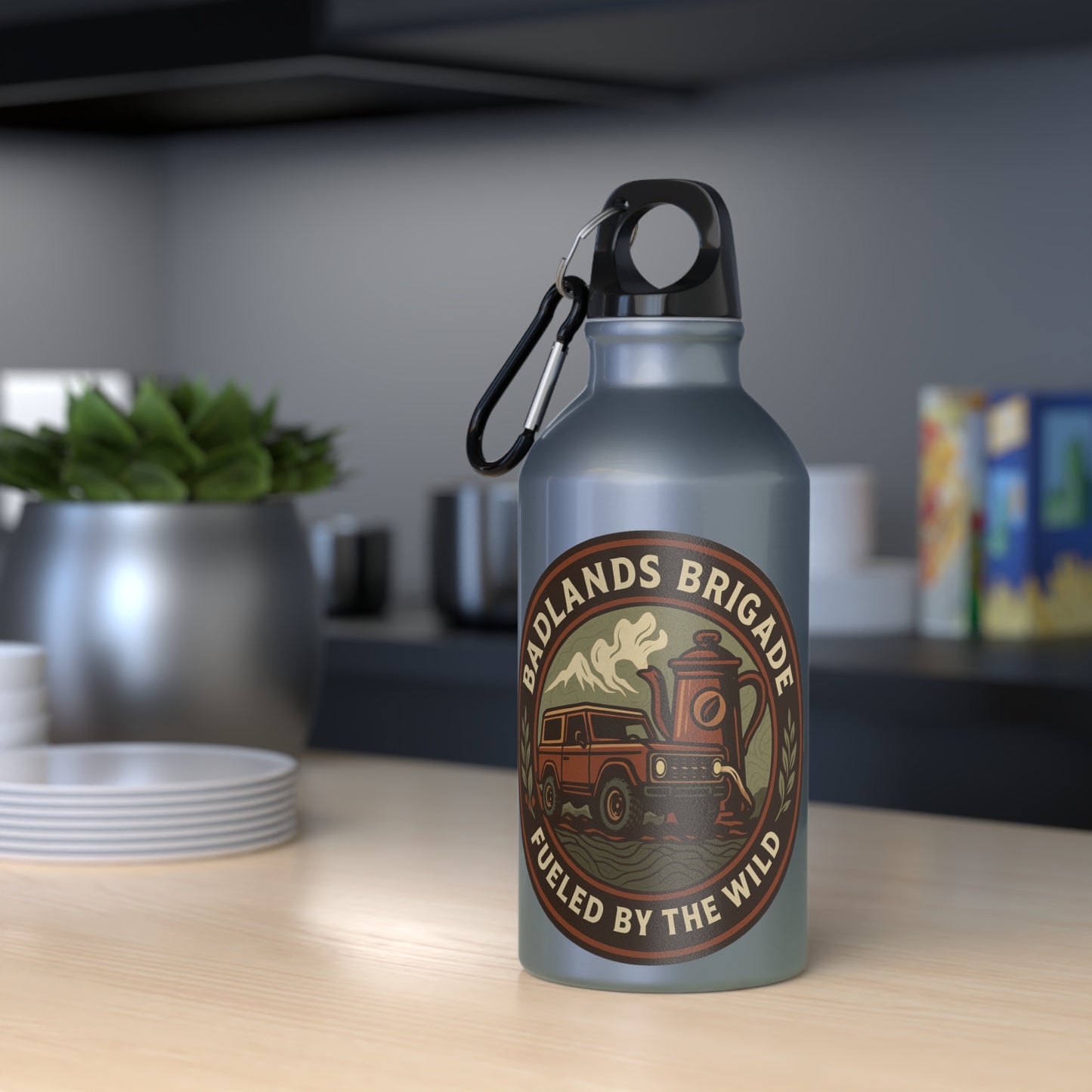 Fueled by the Wild - Badlands Brigade, Oregon Adventure Sport Bottle
