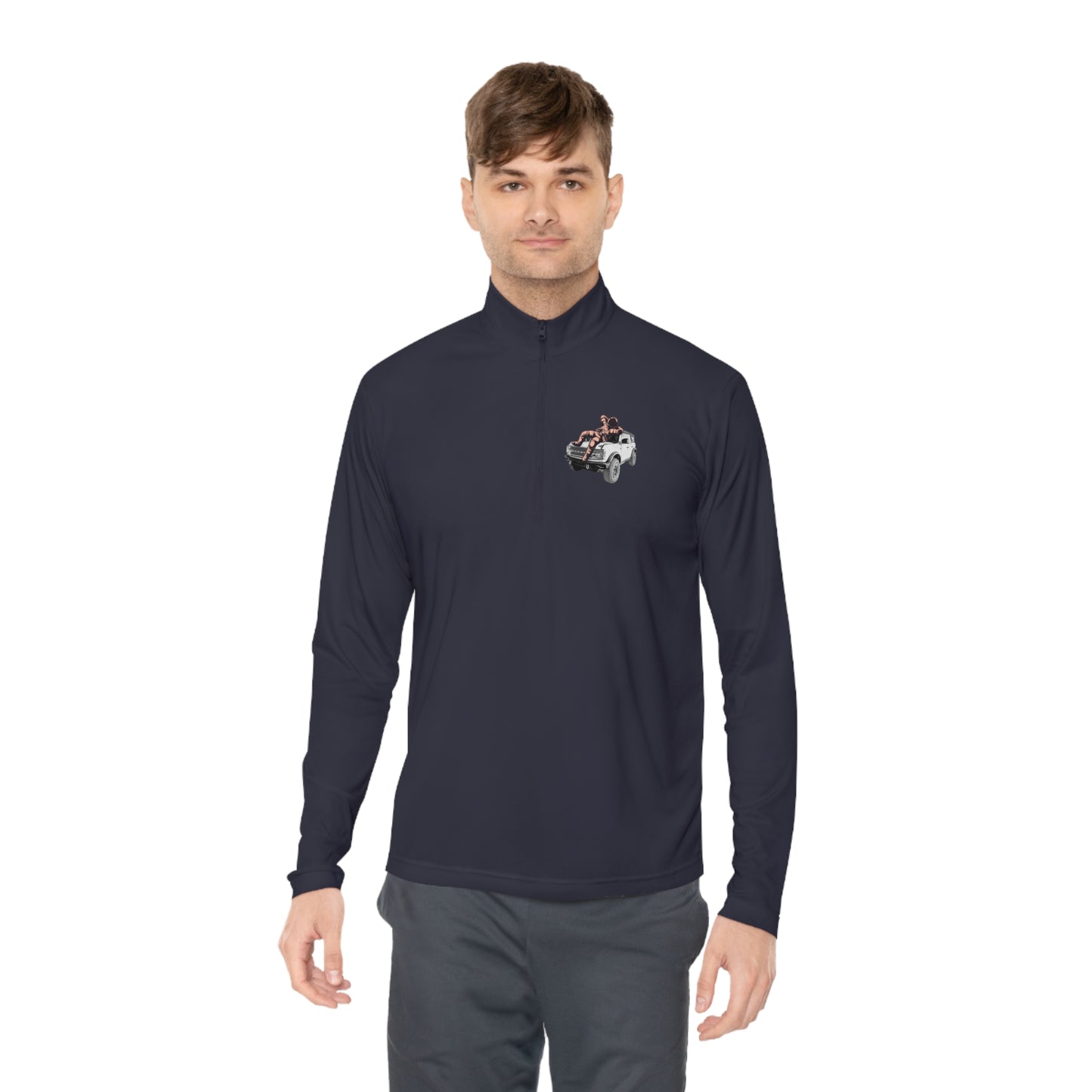 Space Bronco - Unisex Quarter-Zip Pullover