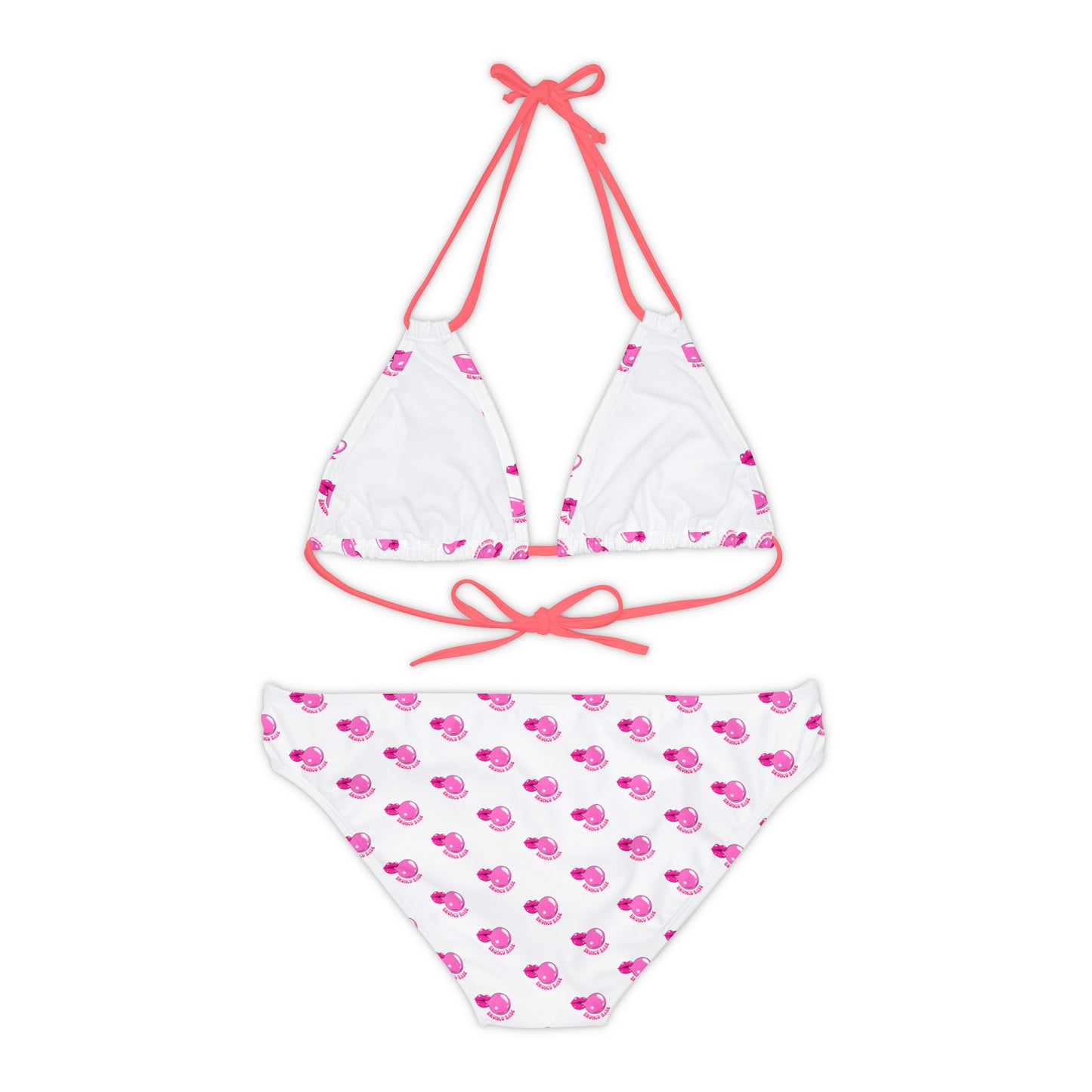Bronco Babe - Bubblegum - Strappy Bikini Set