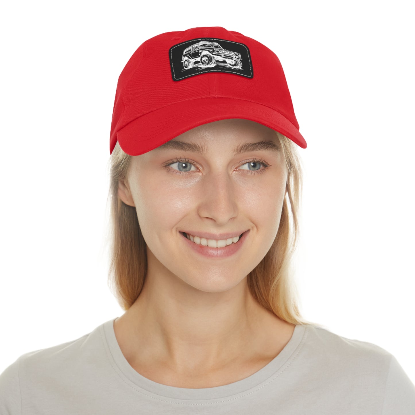 Off-Road Dad Hat with Leather Patch