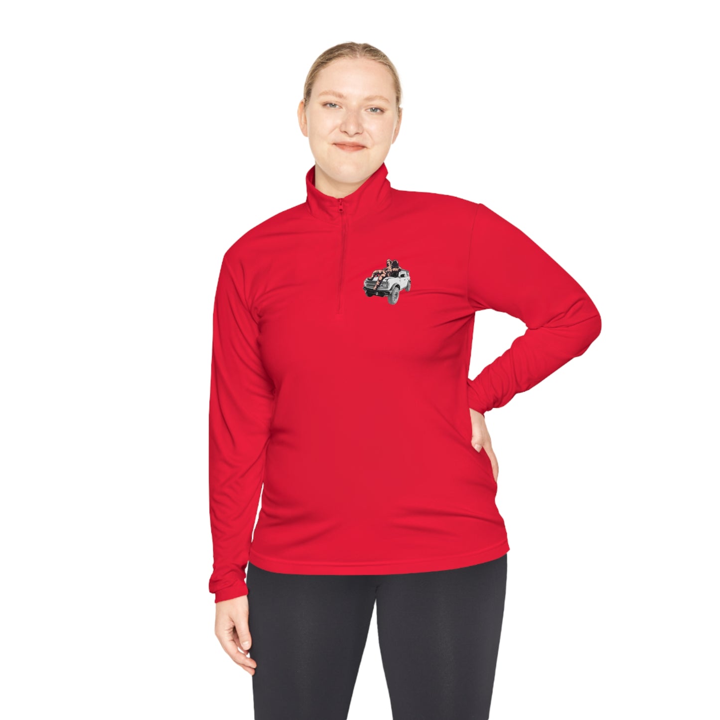 Space Bronco - Unisex Quarter-Zip Pullover