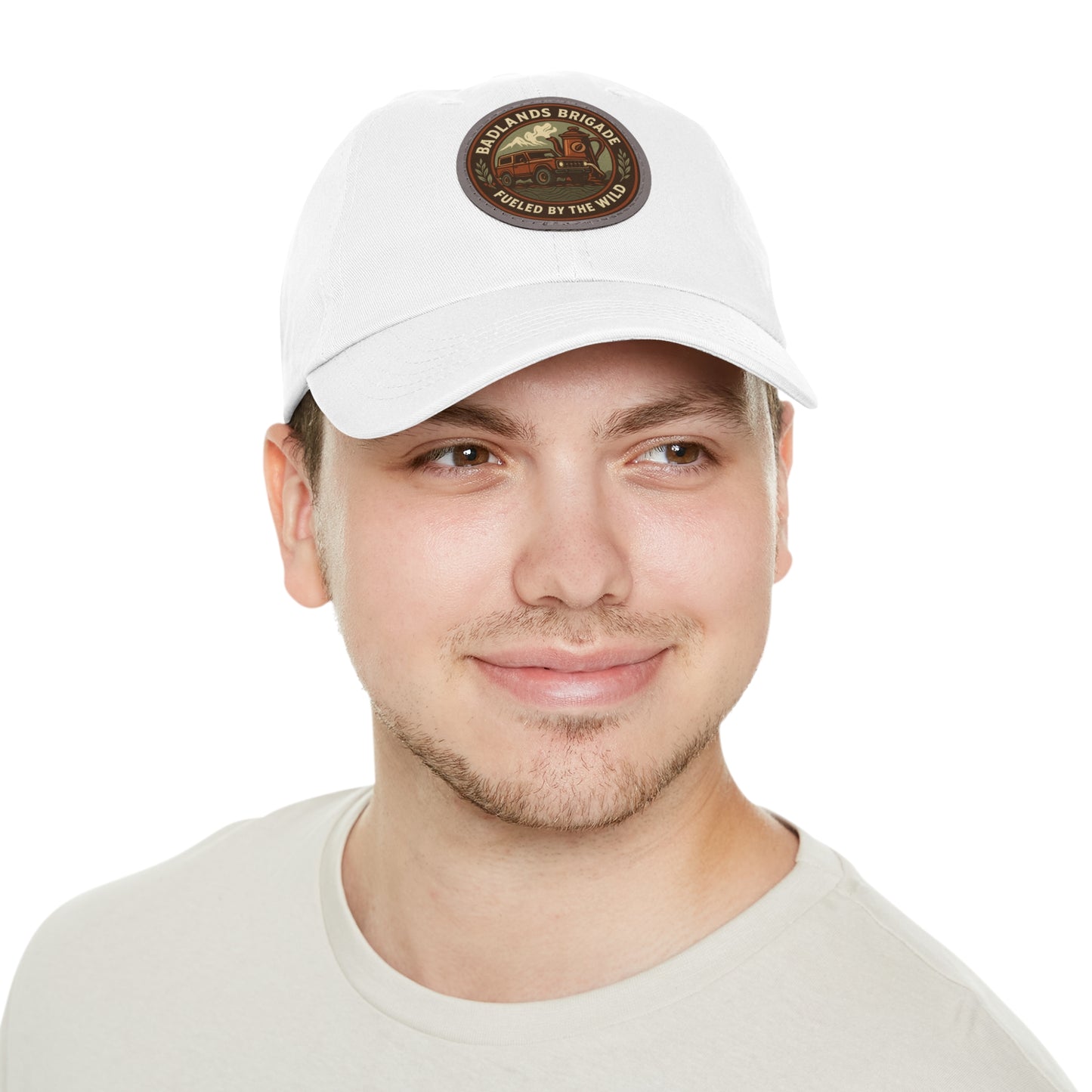Fueled by the Wild - Badlands Brigade, Dad Hat with Leather Patch