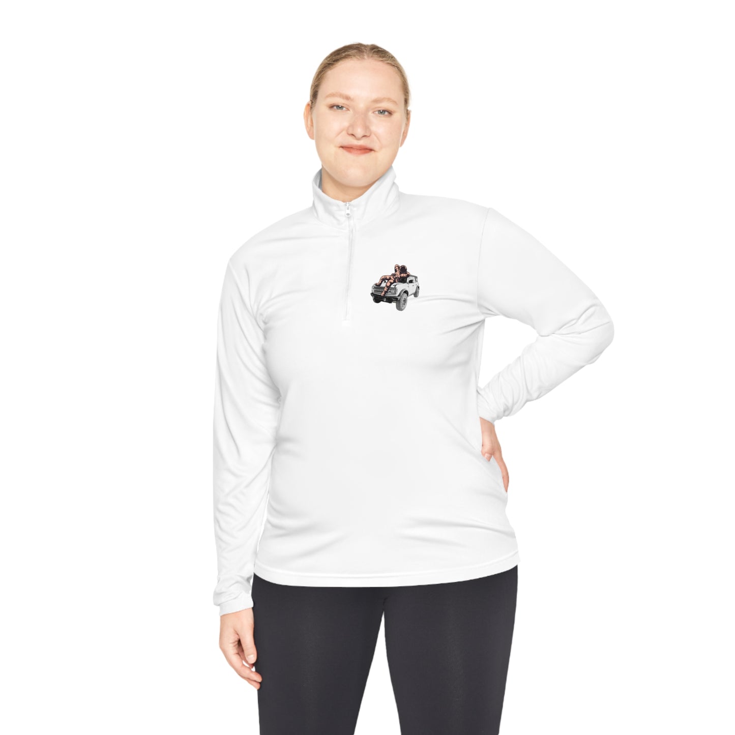 Space Bronco - Unisex Quarter-Zip Pullover