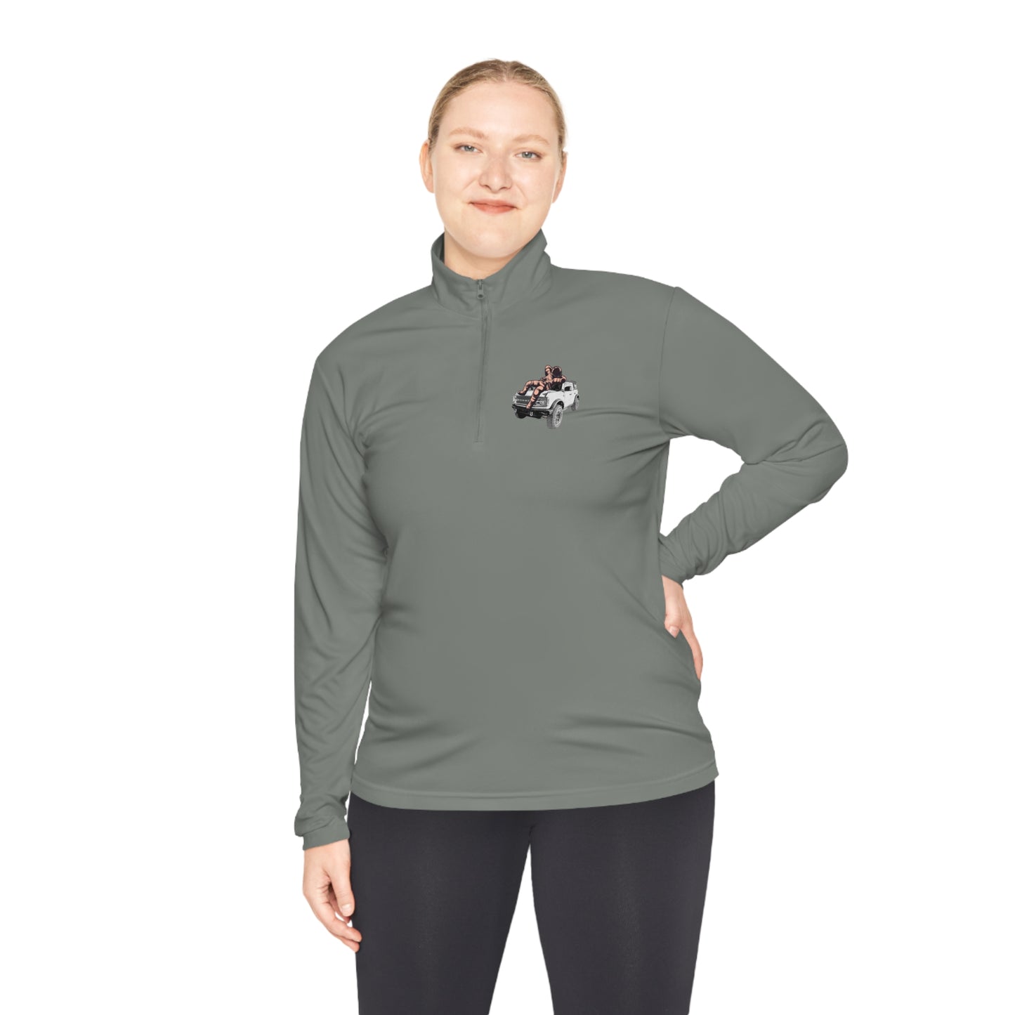 Space Bronco - Unisex Quarter-Zip Pullover