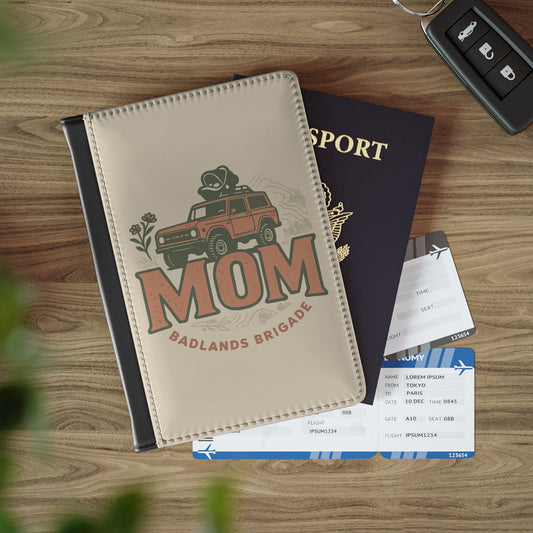 MOM's Adventure Stylish Passport Cover, Travel Accessory, Adventure Gift, Unique Holiday Present, Jetsetter Essential