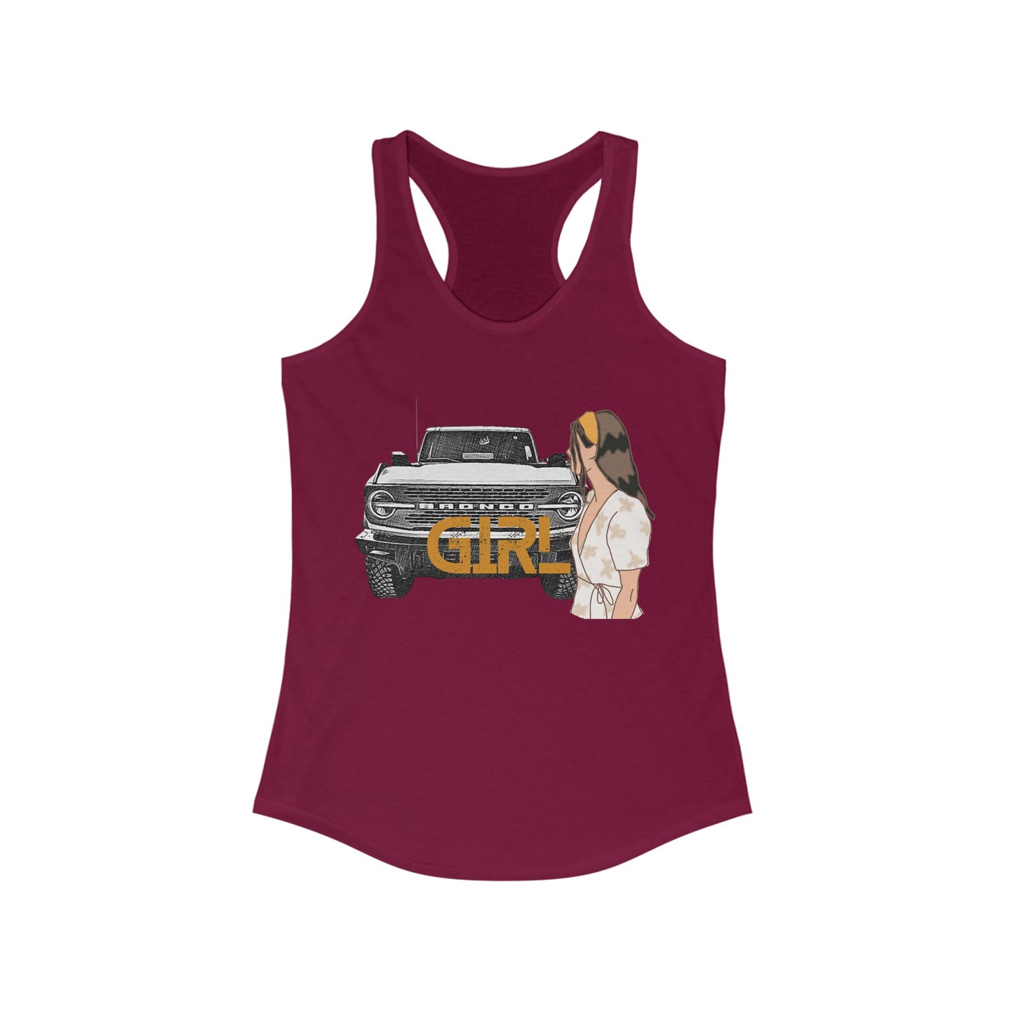 Bronco Girl - Women's Ideal Racerback Tank