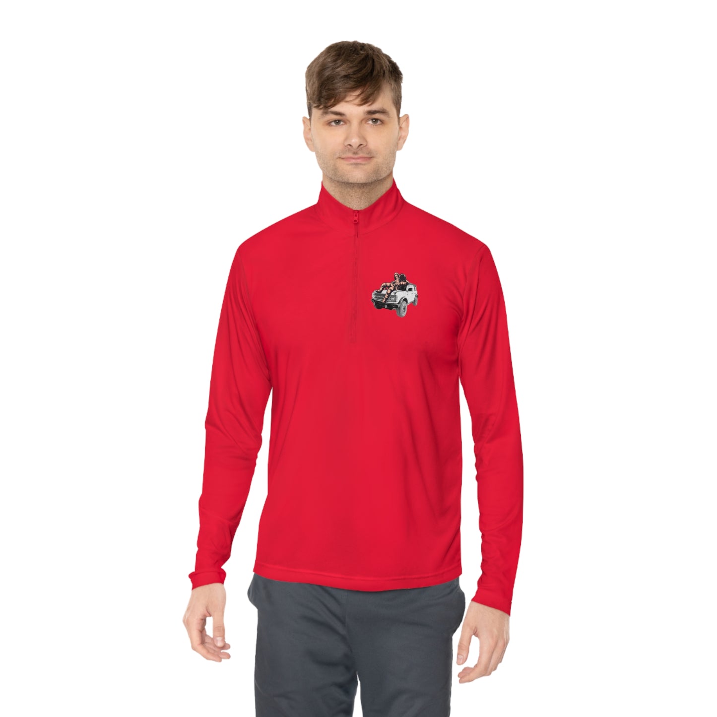 Space Bronco - Unisex Quarter-Zip Pullover