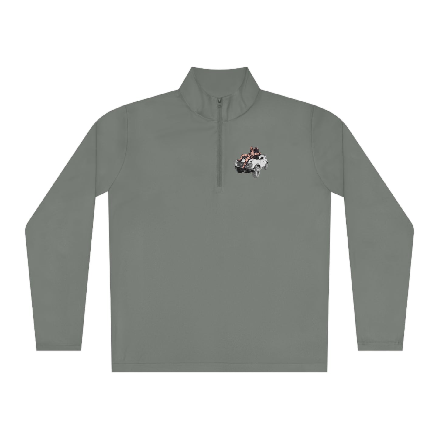 Space Bronco - Unisex Quarter-Zip Pullover