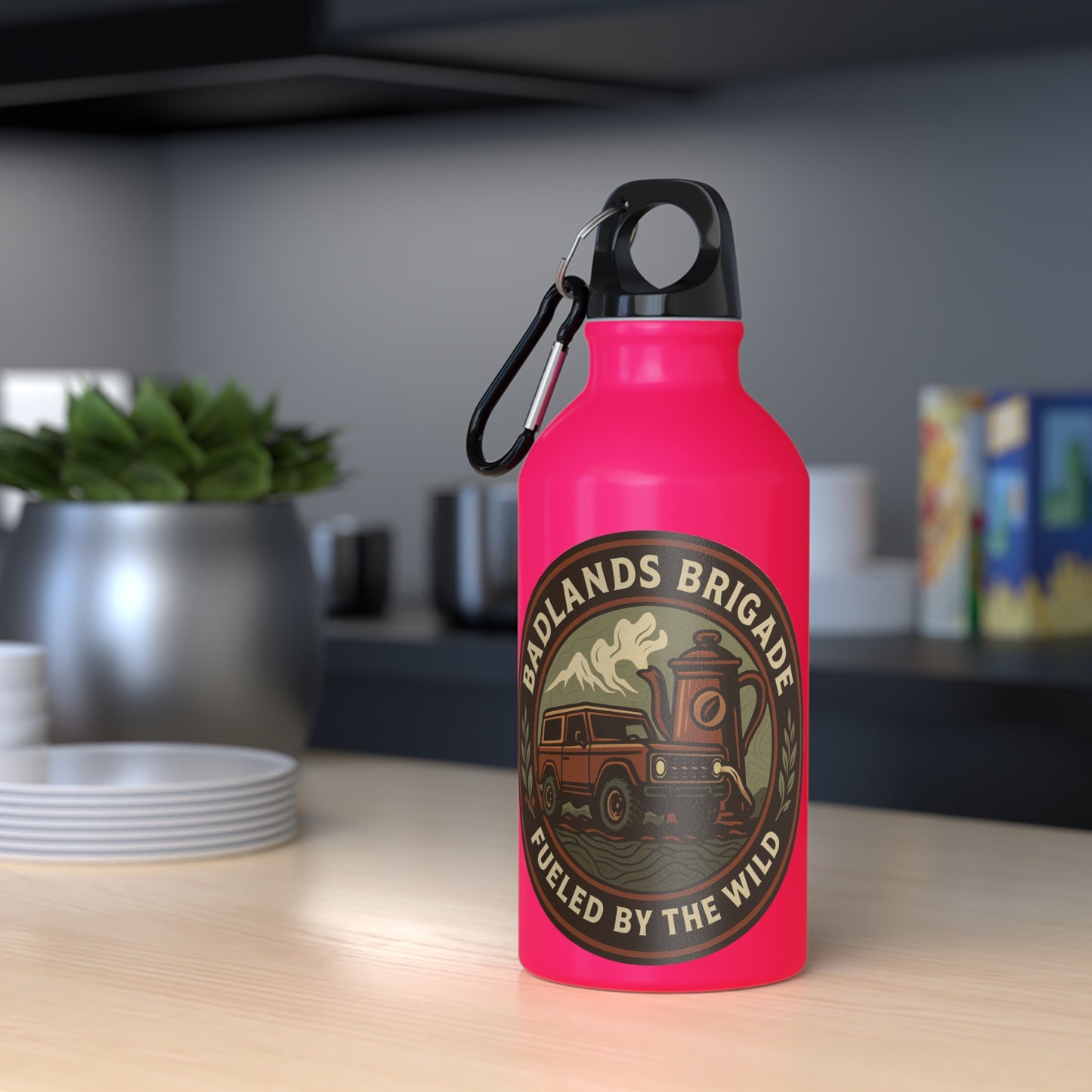 Fueled by the Wild - Badlands Brigade, Oregon Adventure Sport Bottle