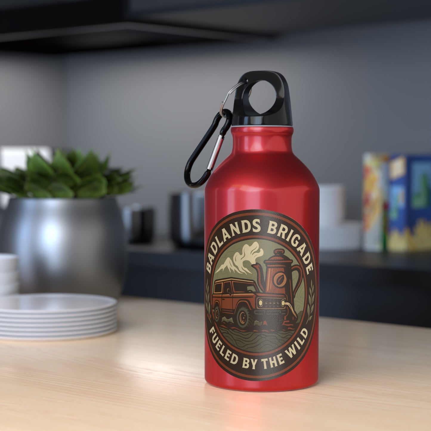 Fueled by the Wild - Badlands Brigade, Oregon Adventure Sport Bottle