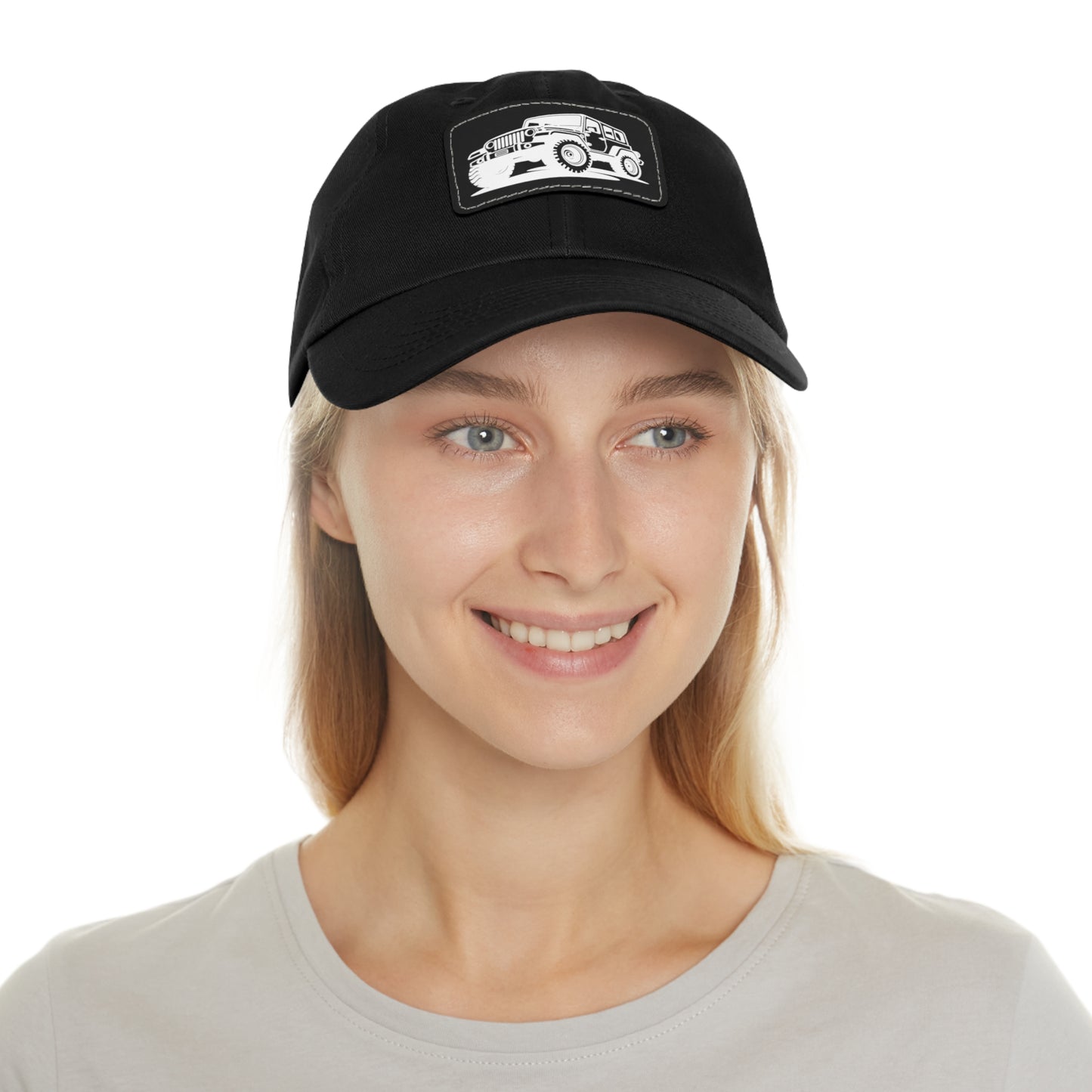 Off-Road Dad Hat with Leather Patch