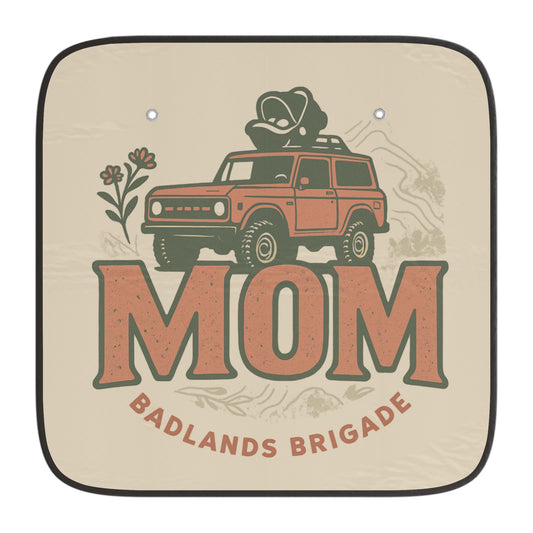 MOM's Adventure Badlands Brigade Car Sun Shades - Stylish UV Protection for Moms