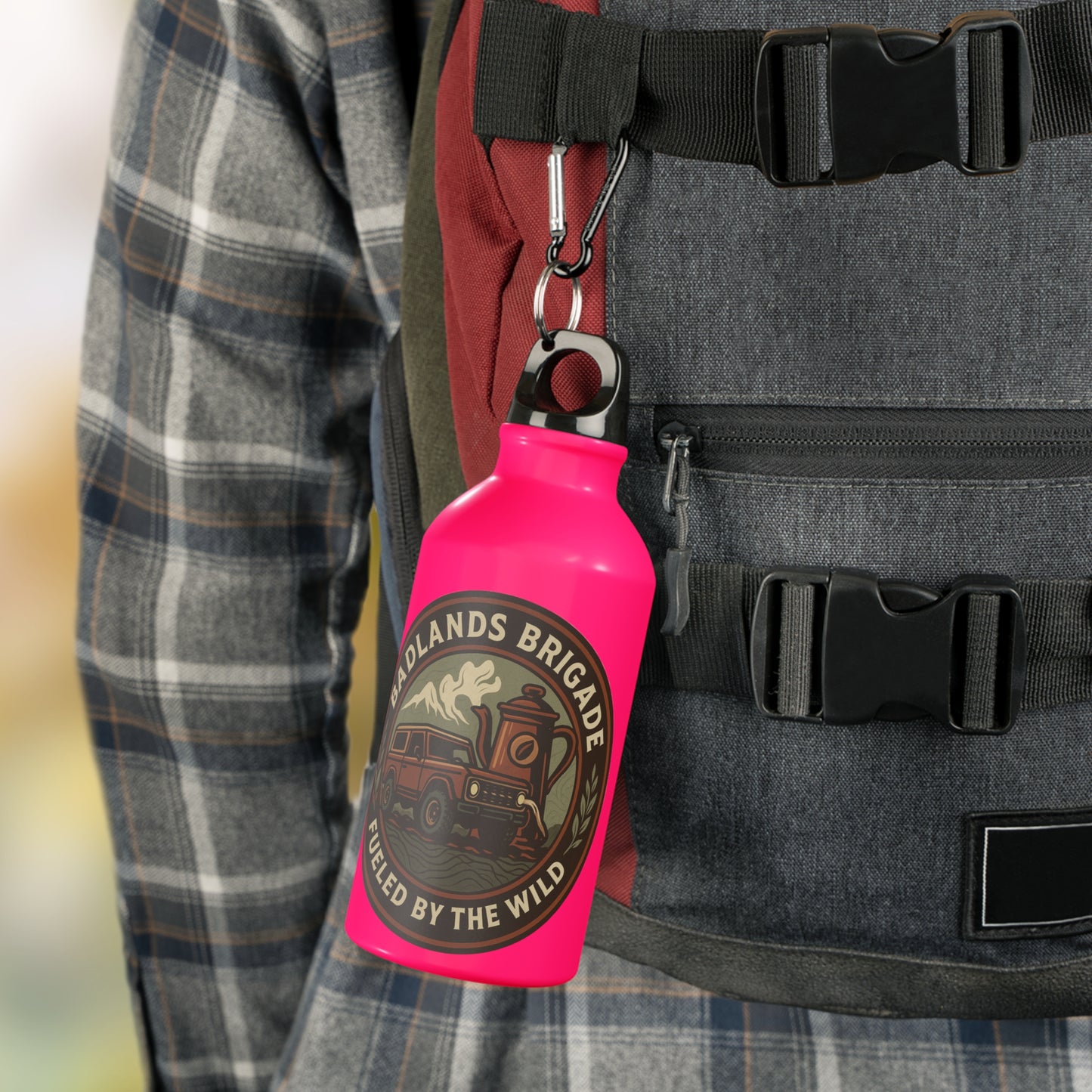 Fueled by the Wild - Badlands Brigade, Oregon Adventure Sport Bottle