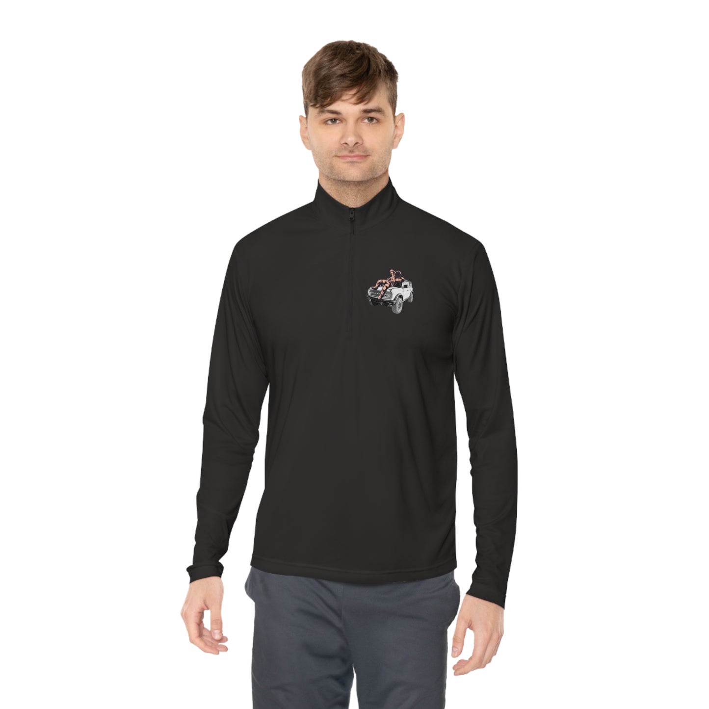 Space Bronco - Unisex Quarter-Zip Pullover