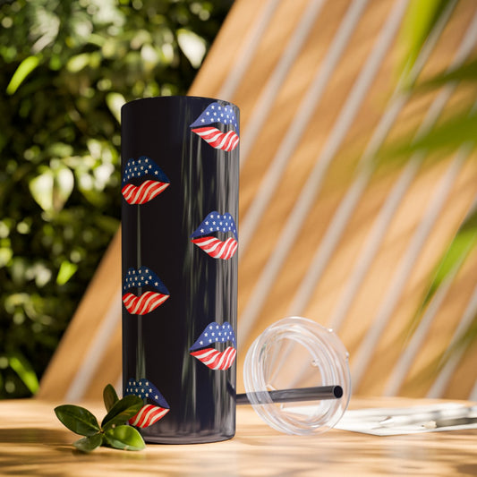 Patriot Skinny Tumbler with Straw, 20oz
