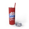 Patriot Skinny Tumbler with Straw, 20oz