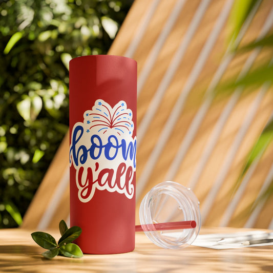 Patriot Skinny Tumbler with Straw, 20oz