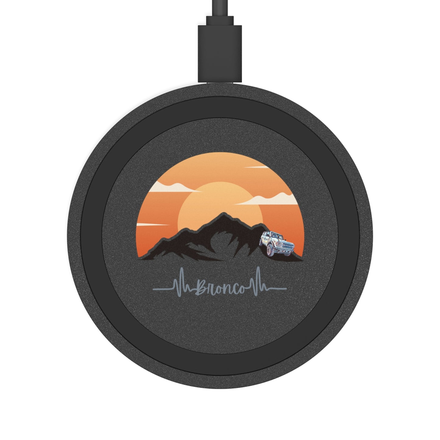 Bronco Charge - Moutainscape - Quake Wireless Charging Pad