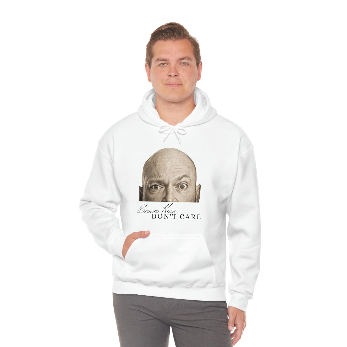 Men's Bronco Hair - Heavy Blend Hooded Sweatshirt