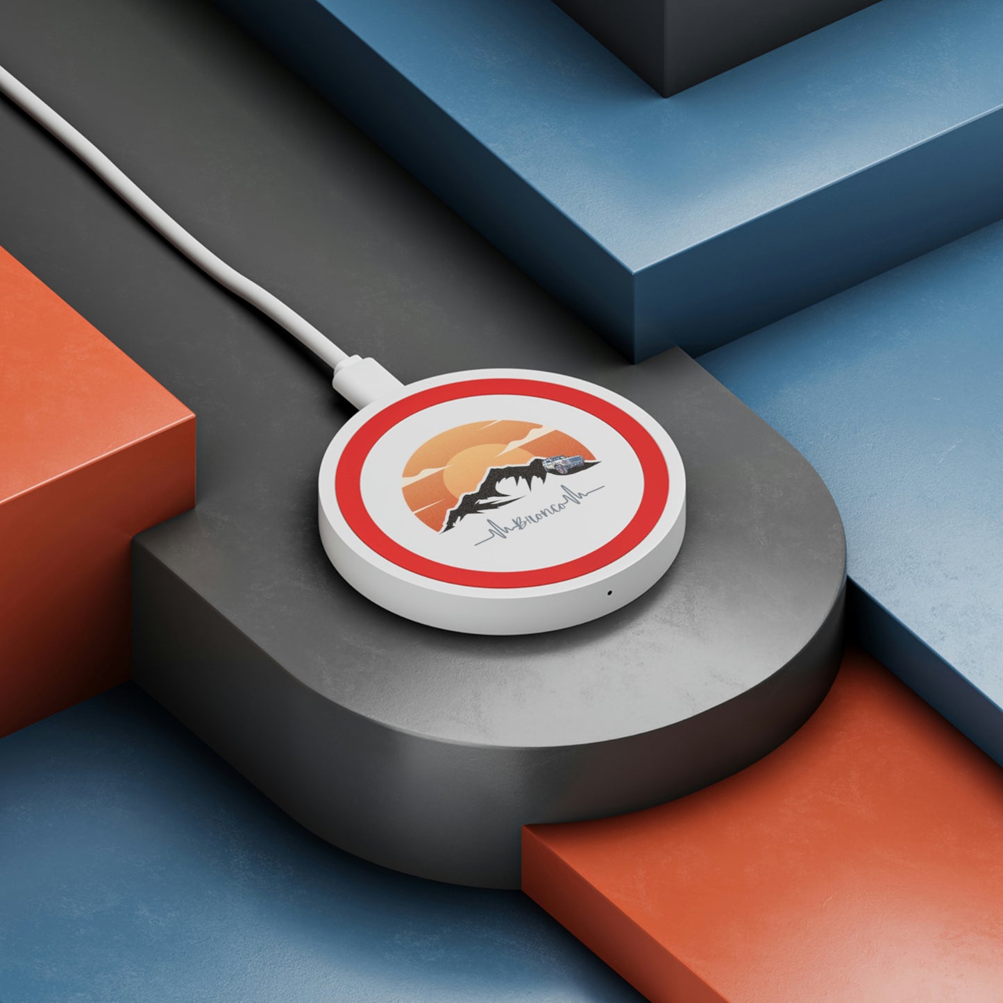 Bronco Charge - Moutainscape - Quake Wireless Charging Pad