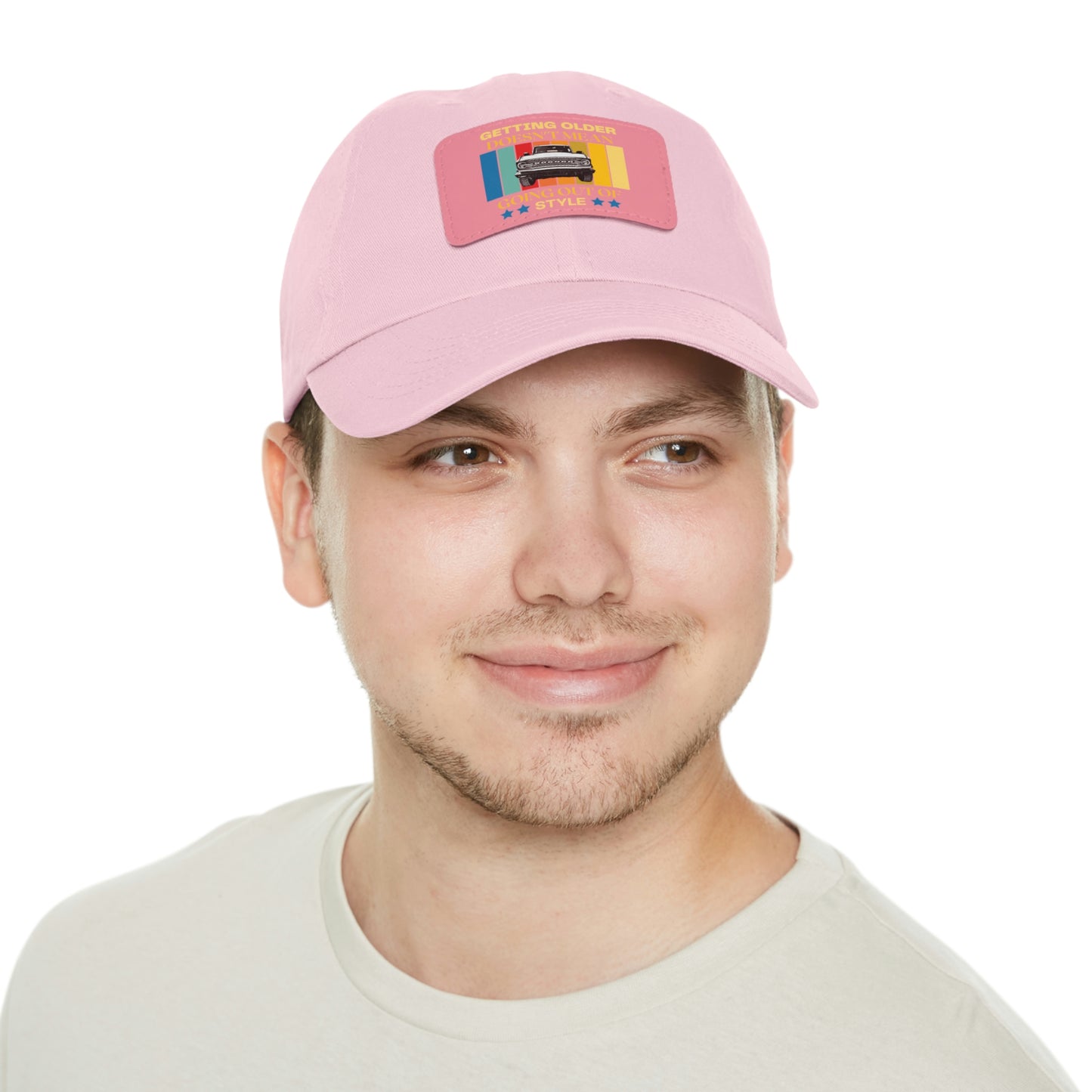 Getting Older Doesn't Mean Going Out Of Style - Bronco - Hat with Leather Patch (Rectangle)
