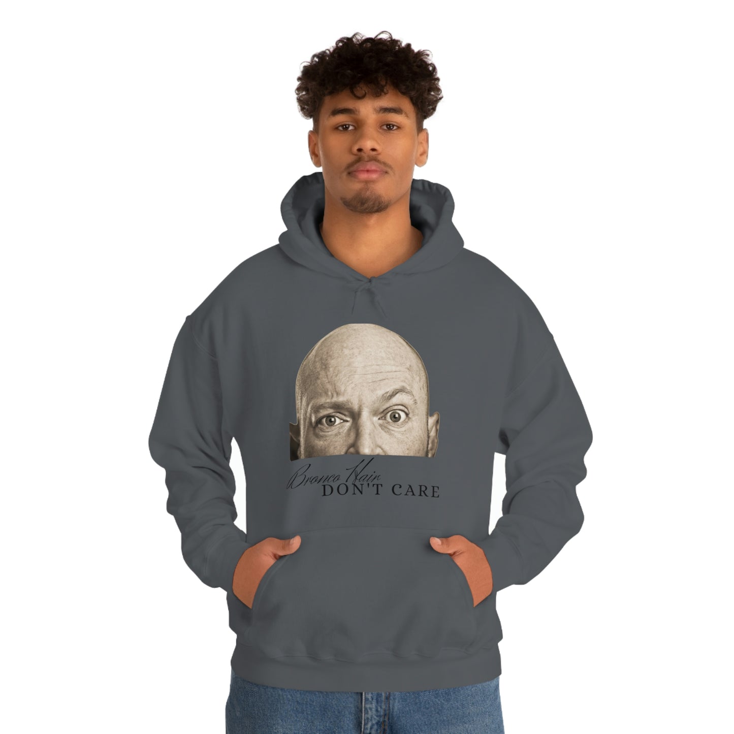 Men's Bronco Hair - Heavy Blend Hooded Sweatshirt