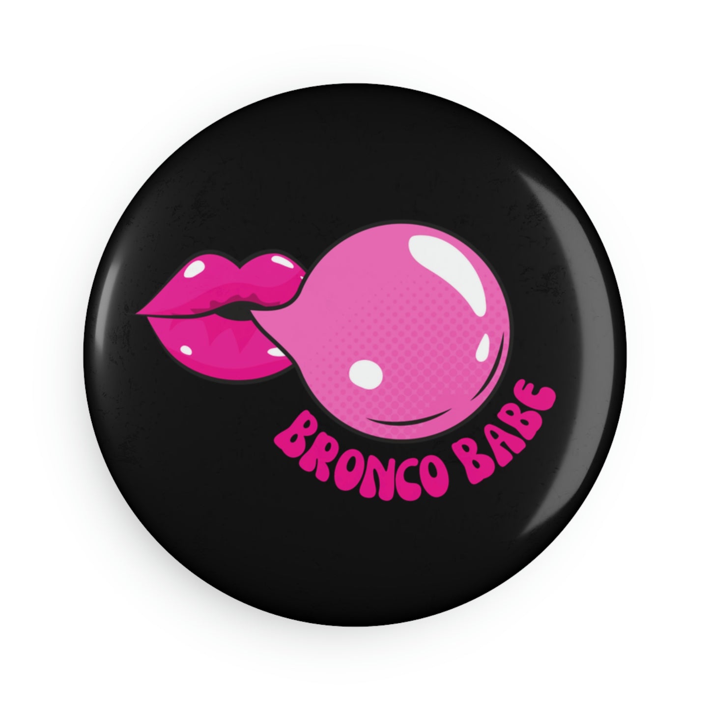 Bronco Babe - Button Magnet, Round (1 & 10 pcs)