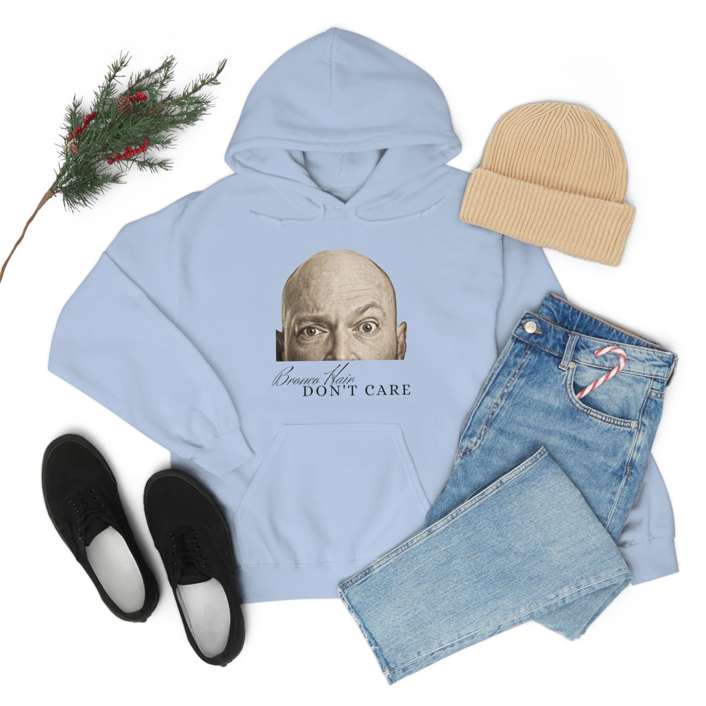 Men's Bronco Hair - Heavy Blend Hooded Sweatshirt