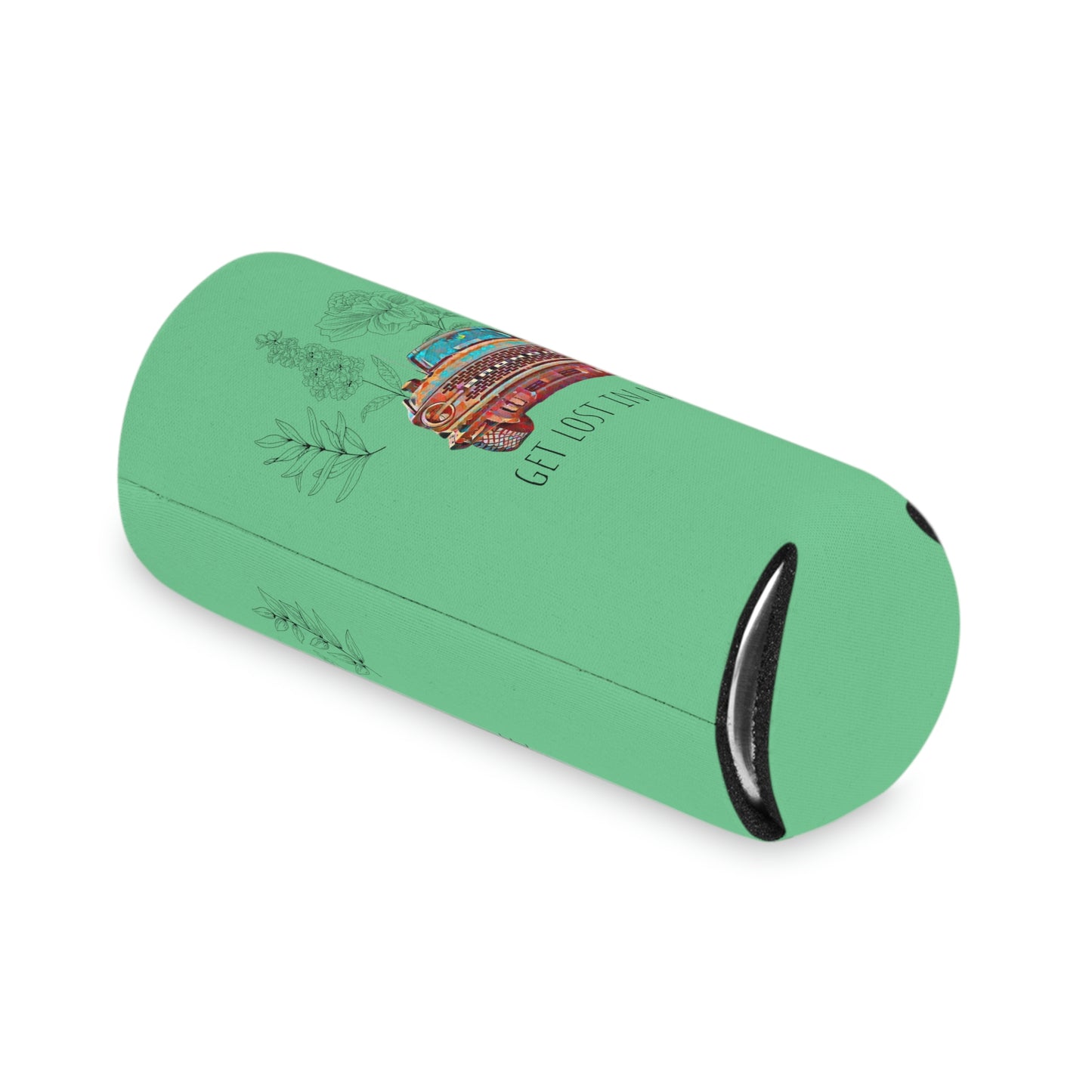 Get Lost In Nature - Bronco - Flowers / Floral - Can Cooler