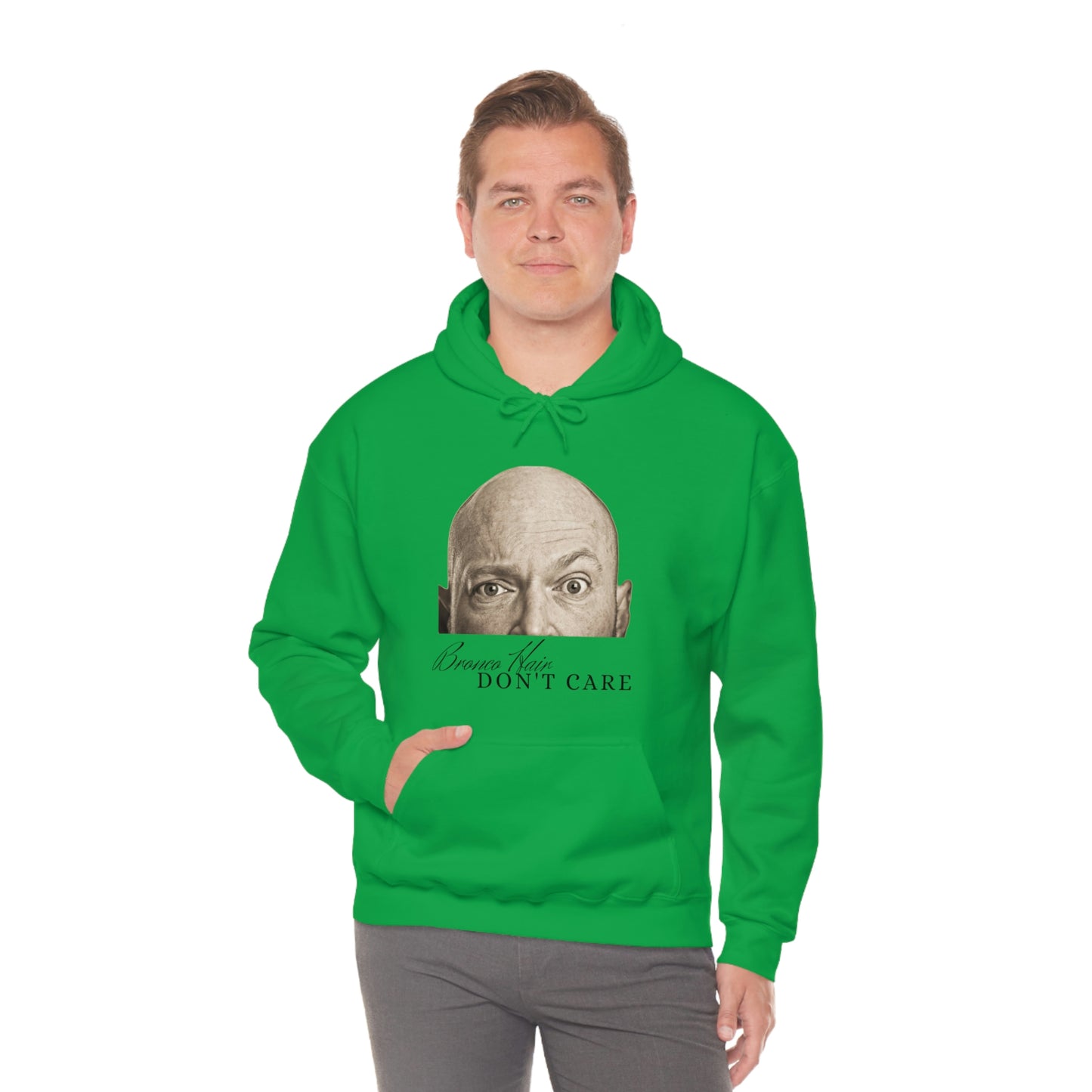 Men's Bronco Hair - Heavy Blend Hooded Sweatshirt
