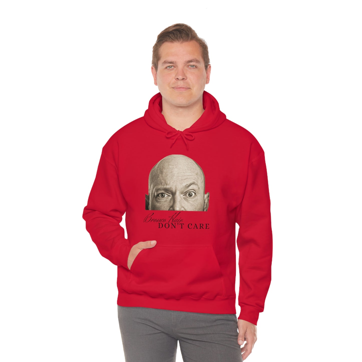 Men's Bronco Hair - Heavy Blend Hooded Sweatshirt