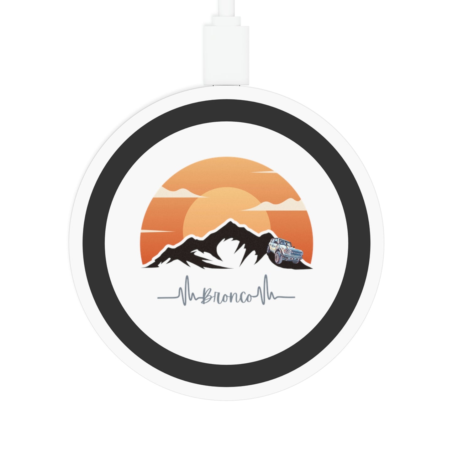 Bronco Charge - Moutainscape - Quake Wireless Charging Pad