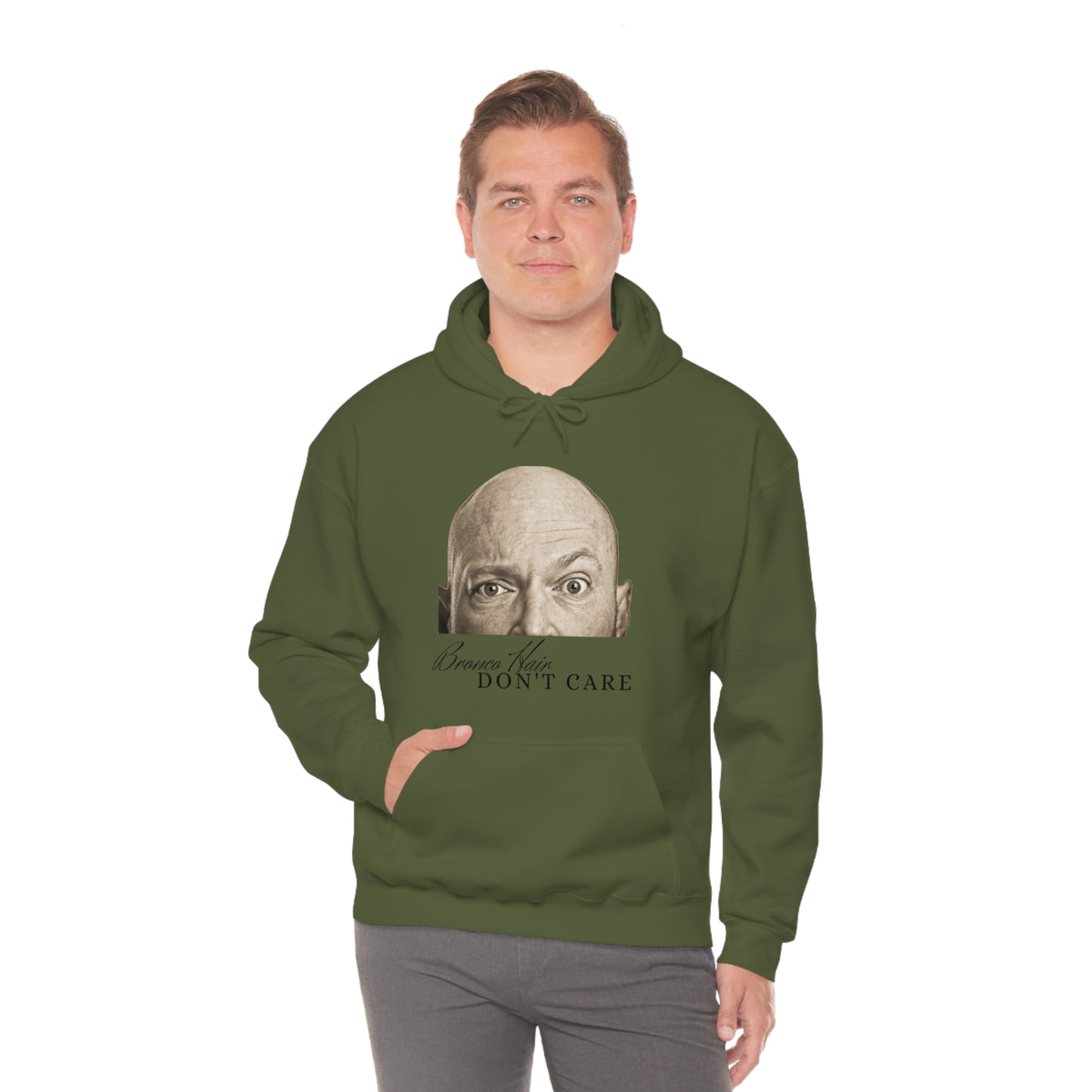 Men's Bronco Hair - Heavy Blend Hooded Sweatshirt