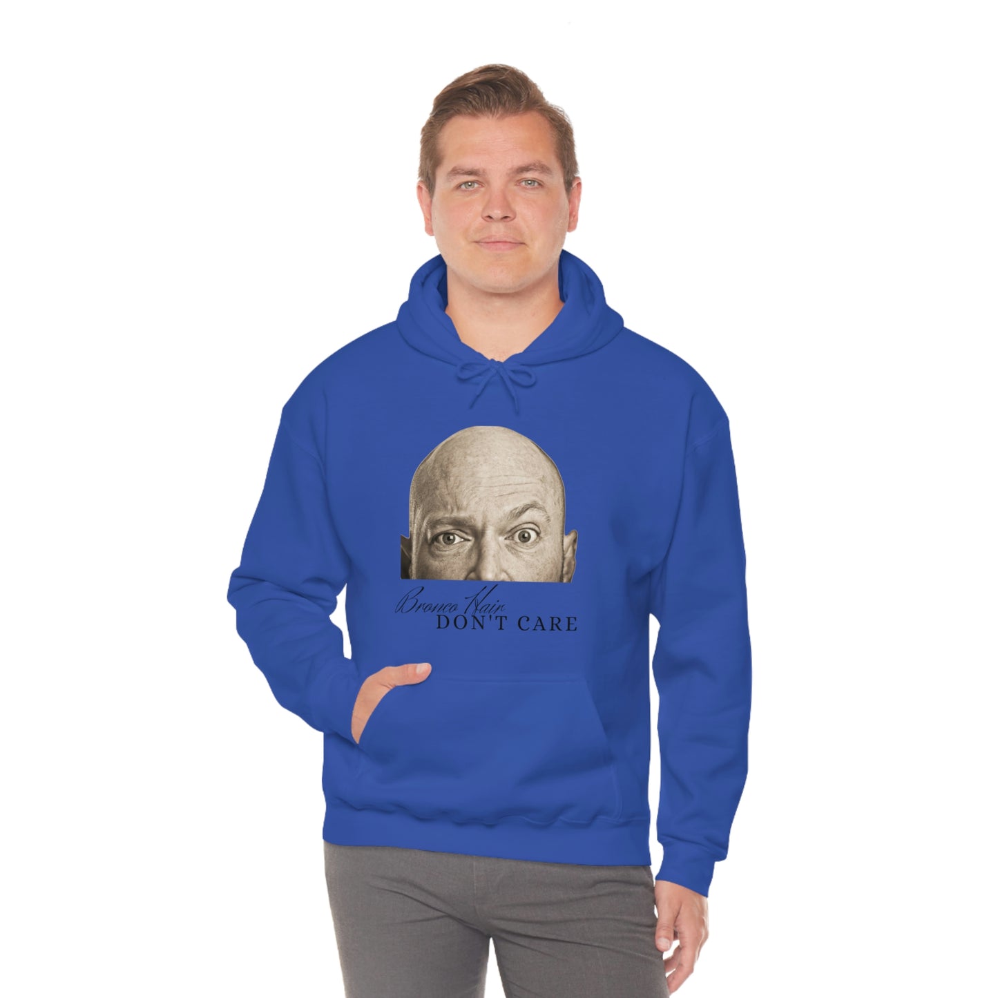 Men's Bronco Hair - Heavy Blend Hooded Sweatshirt