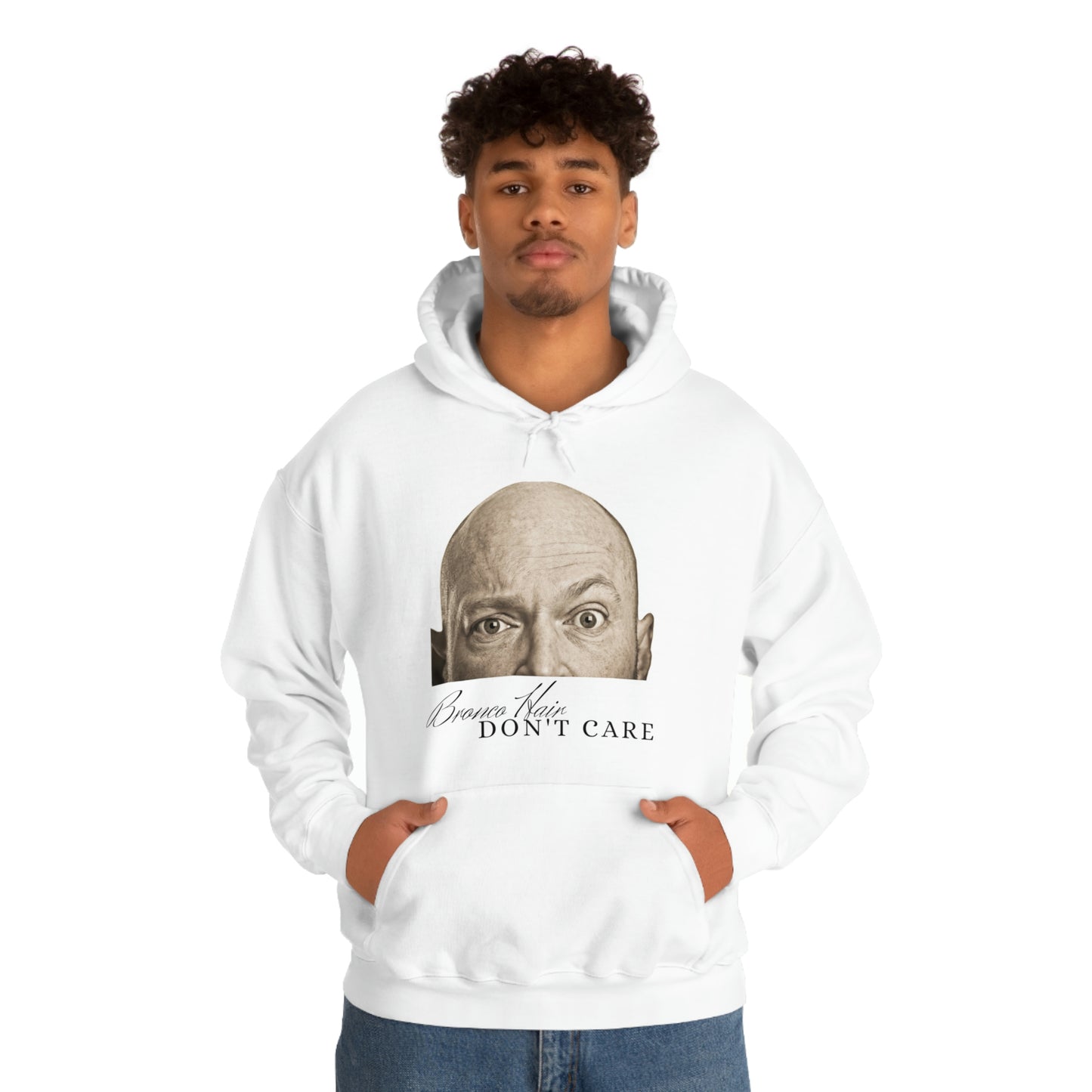 Men's Bronco Hair - Heavy Blend Hooded Sweatshirt