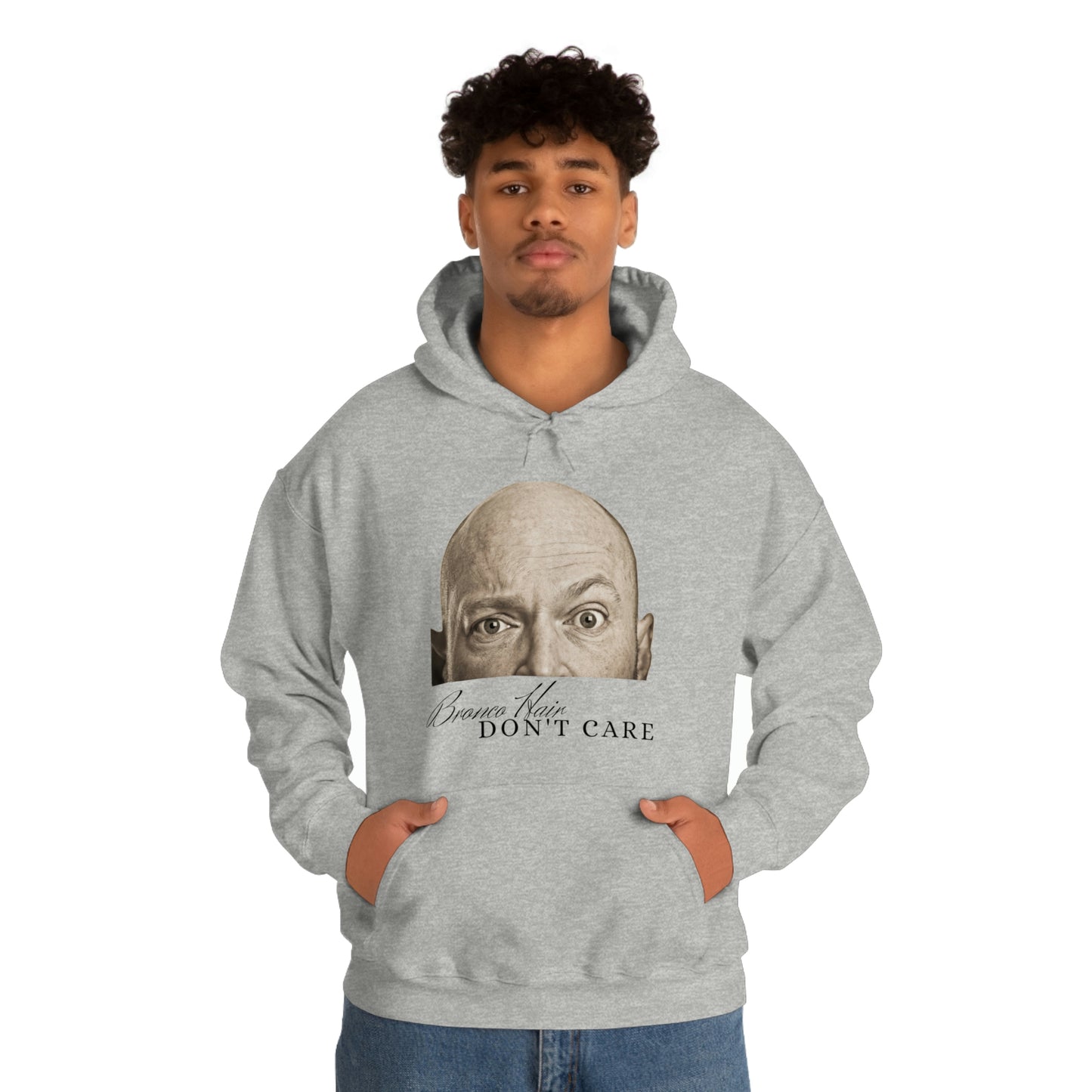 Men's Bronco Hair - Heavy Blend Hooded Sweatshirt