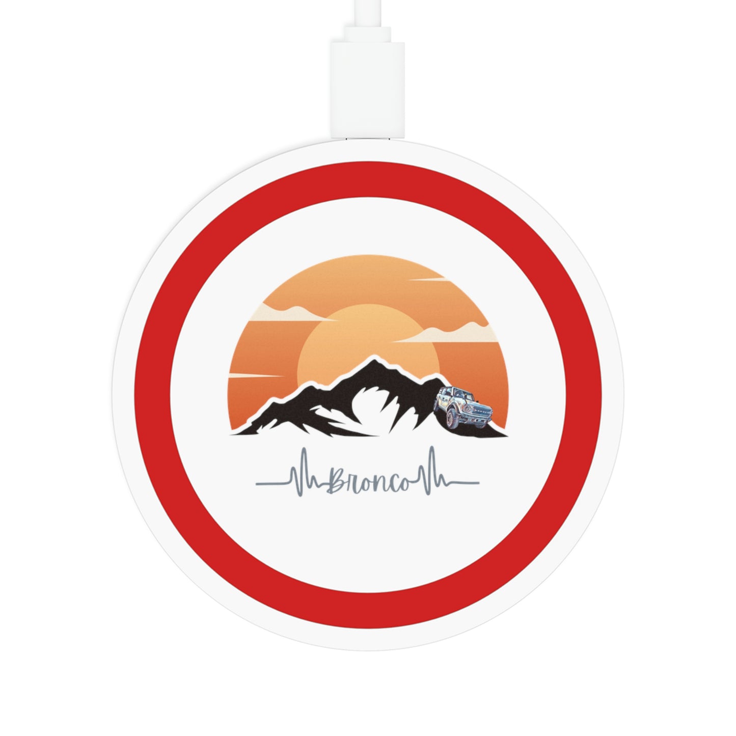 Bronco Charge - Moutainscape - Quake Wireless Charging Pad