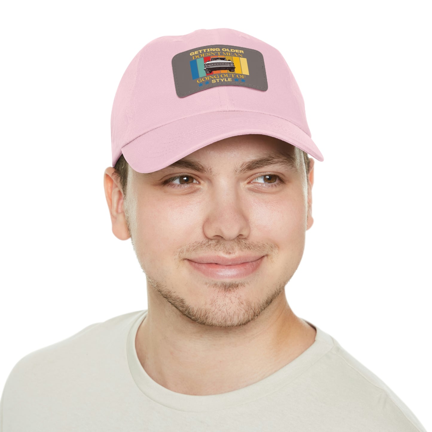 Getting Older Doesn't Mean Going Out Of Style - Bronco - Hat with Leather Patch (Rectangle)