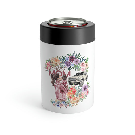 Super MOM - Watercolor - Bronco - Can Holder
