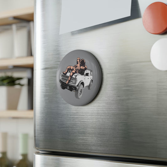 Space Chill - Astronaut - Bronco - Button Magnet, Round (1 & 10 pcs)