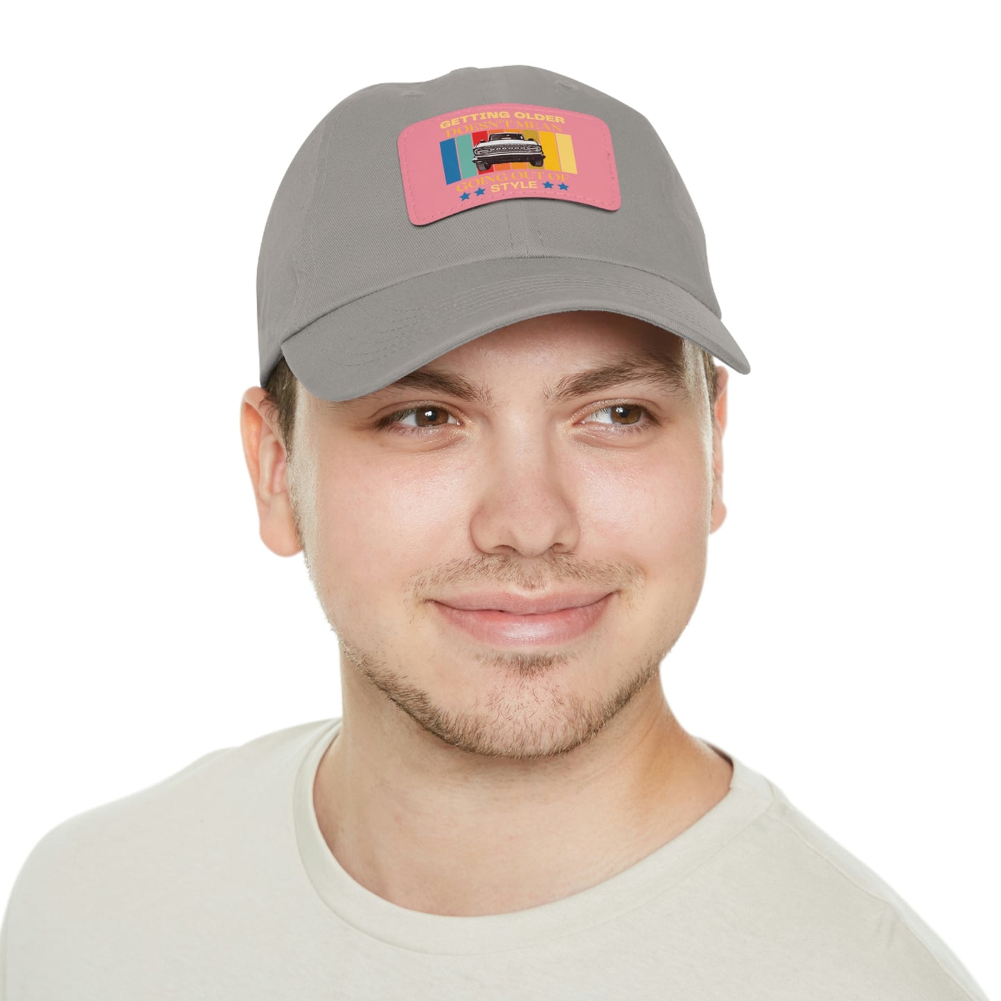 Getting Older Doesn't Mean Going Out Of Style - Bronco - Hat with Leather Patch (Rectangle)